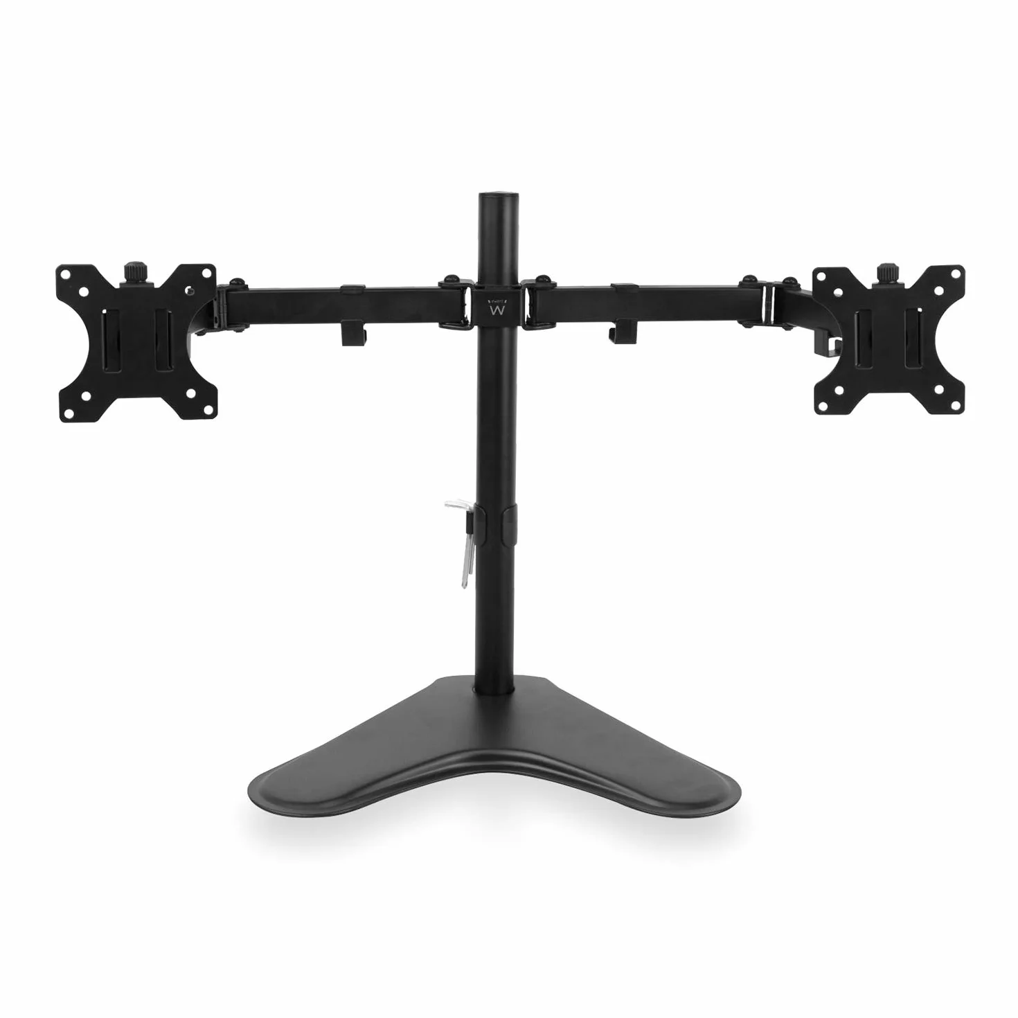 Support Écran PC pour Deux Moniteurs 13-32 Pouces, VESA 75/100 mm, Inclinaison ±45°, Pivotement 360°, jusqu'à 8 kg
