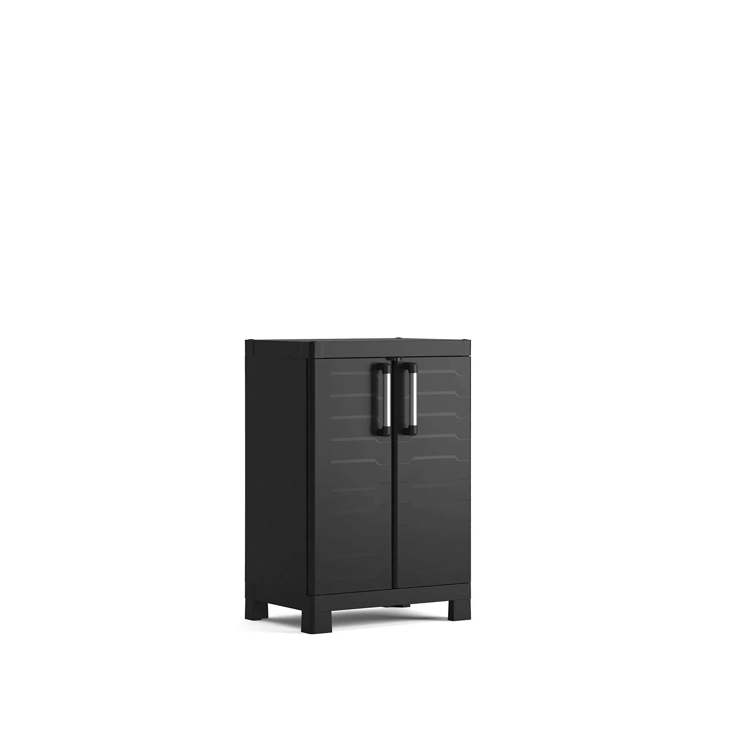 Keter Detroit Armoire à 2 étagères réglables en résine 65x45x97 cm
