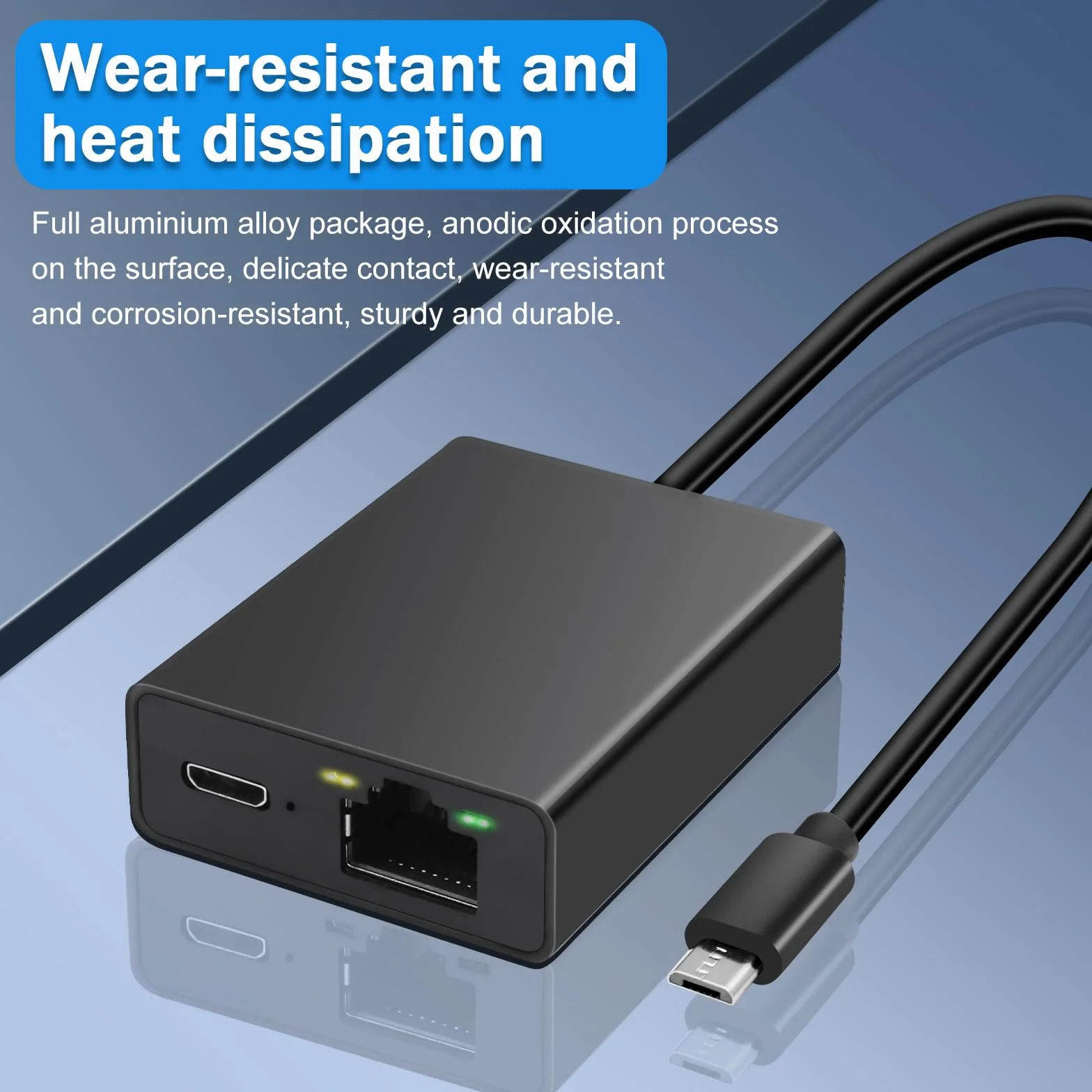 Wowfast Adaptateur Ethernet Micro USB vers RJ45 Compatible Fire TV Stick 4K Chromecast Google Home Mini