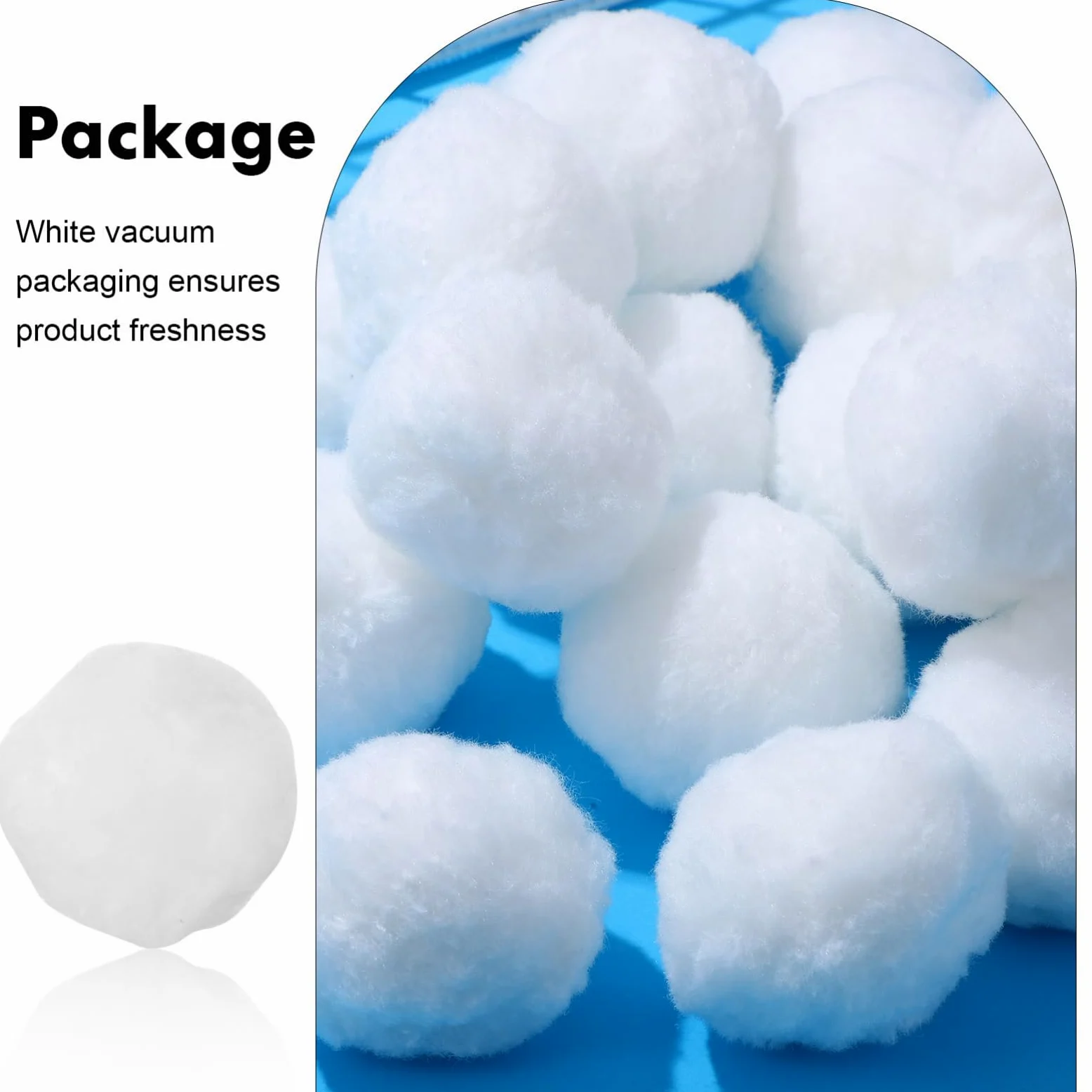 UKCOCO Boules Filtrantes pour Aquarium, Filtration, 1 Pack | Usage Polyvalent, Stable, Conditionnement sous Vide, pour Bassins et Aquariums