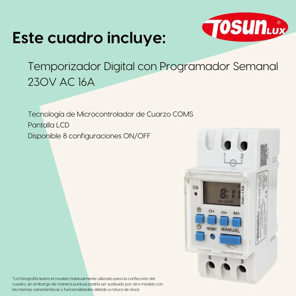Tableau électrique pour Piscine Garde-Moteur Transformateur 300 W 12 AC Contacteur Chlorateur Pompe à Eau 2 CV 6-10 A