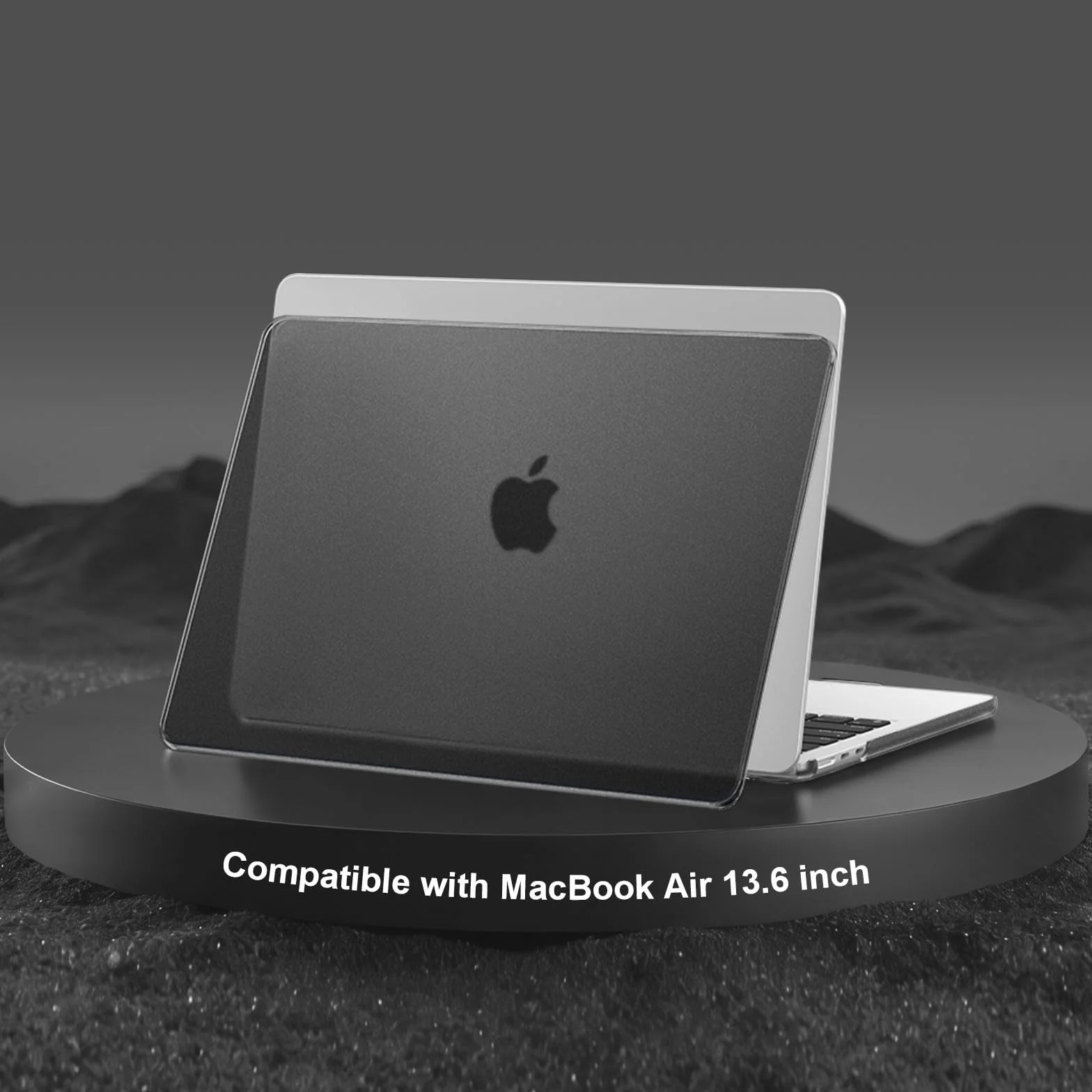 MOSISO Coque Compatible avec MacBook Air 15 Pouces M5 M4 M3 M2 2026-2023, Antitrace Rigide, Noir Clair