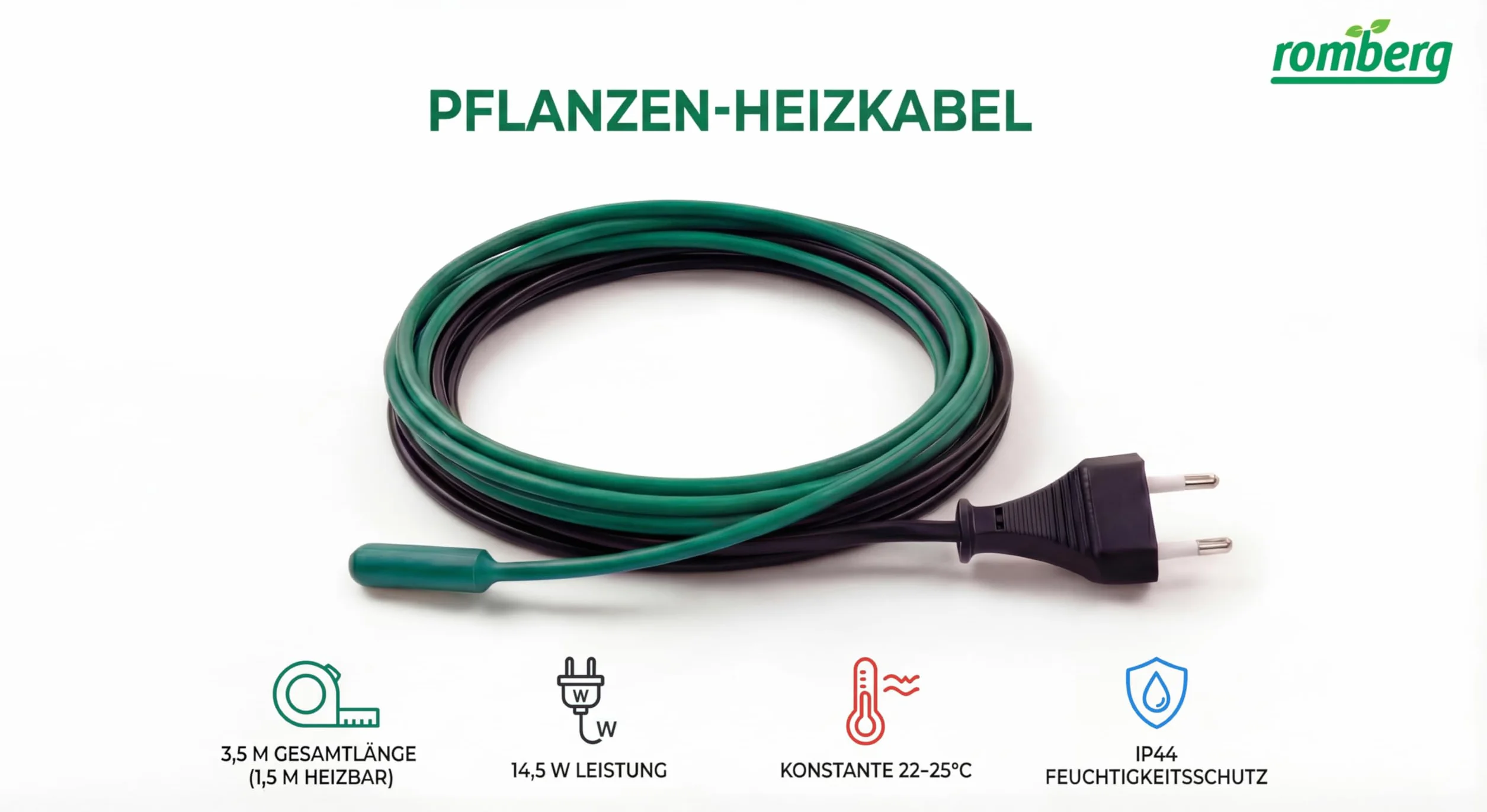 Romberg Câble Chauffant 3,5 m 14,5 W