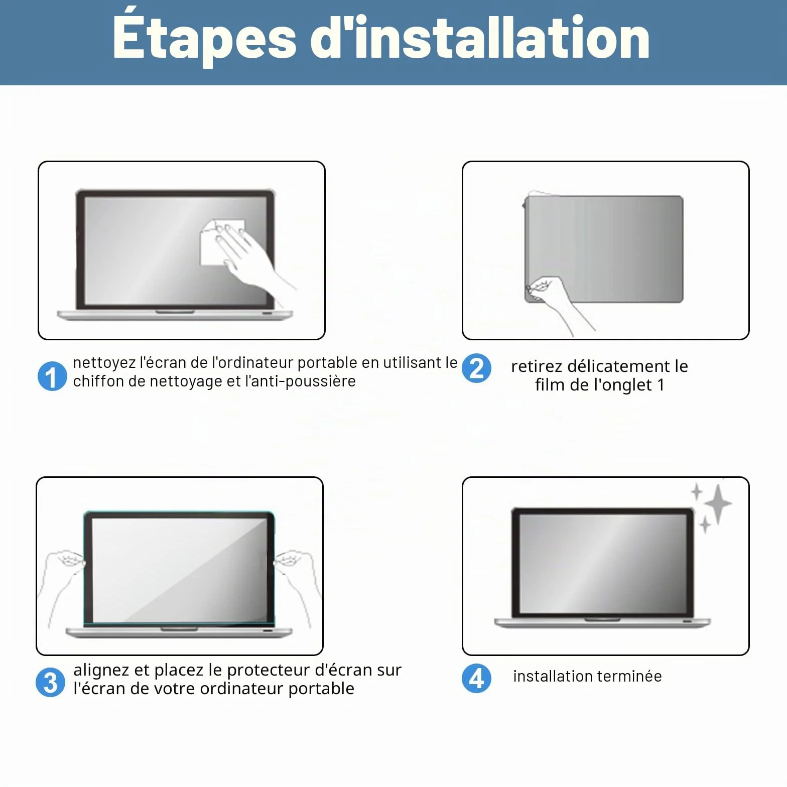 ProCase Verres Trempé MacBook Pro 13" M2 2022 M1 2020-2016 Air 13 Film Protection 0.2mm Dureté 9H