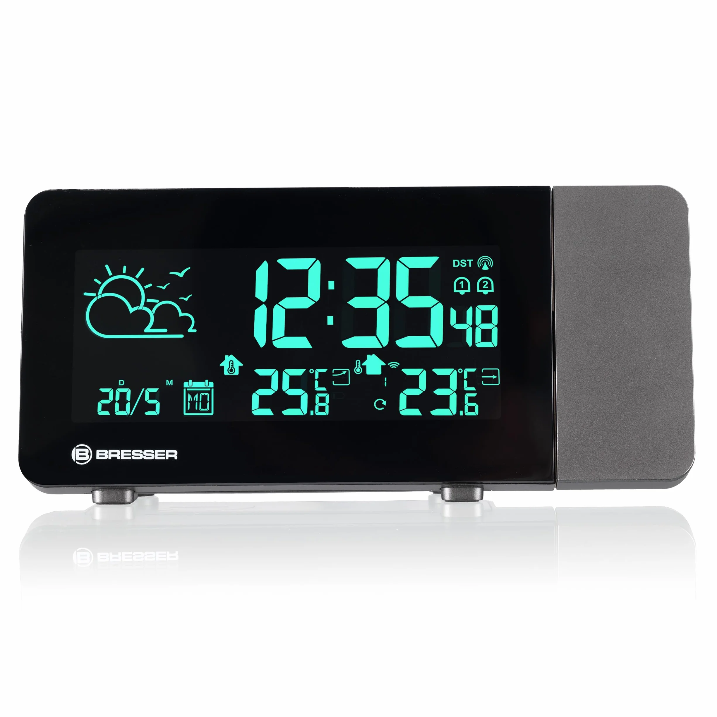 Bresser Station météo sans fil avec projection, 256 couleurs | Bresser Station météo sans fil avec projection, 256 couleurs