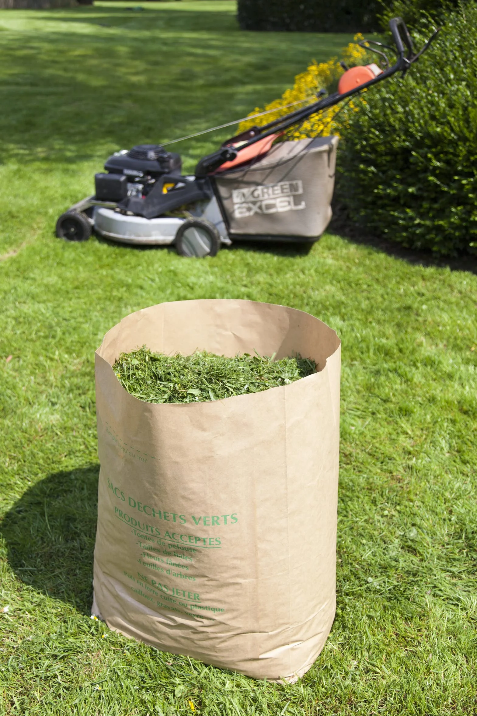La Cordeline CJN29 10 Sacs à Déchets Papier Kraft 125L Naturel