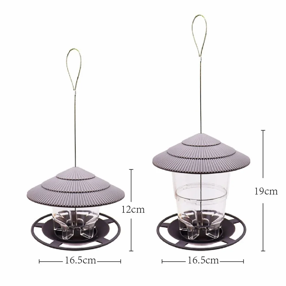 Mangeoire pour Oiseau Lanterne Extérieur Imperméable Suspendue Jardin