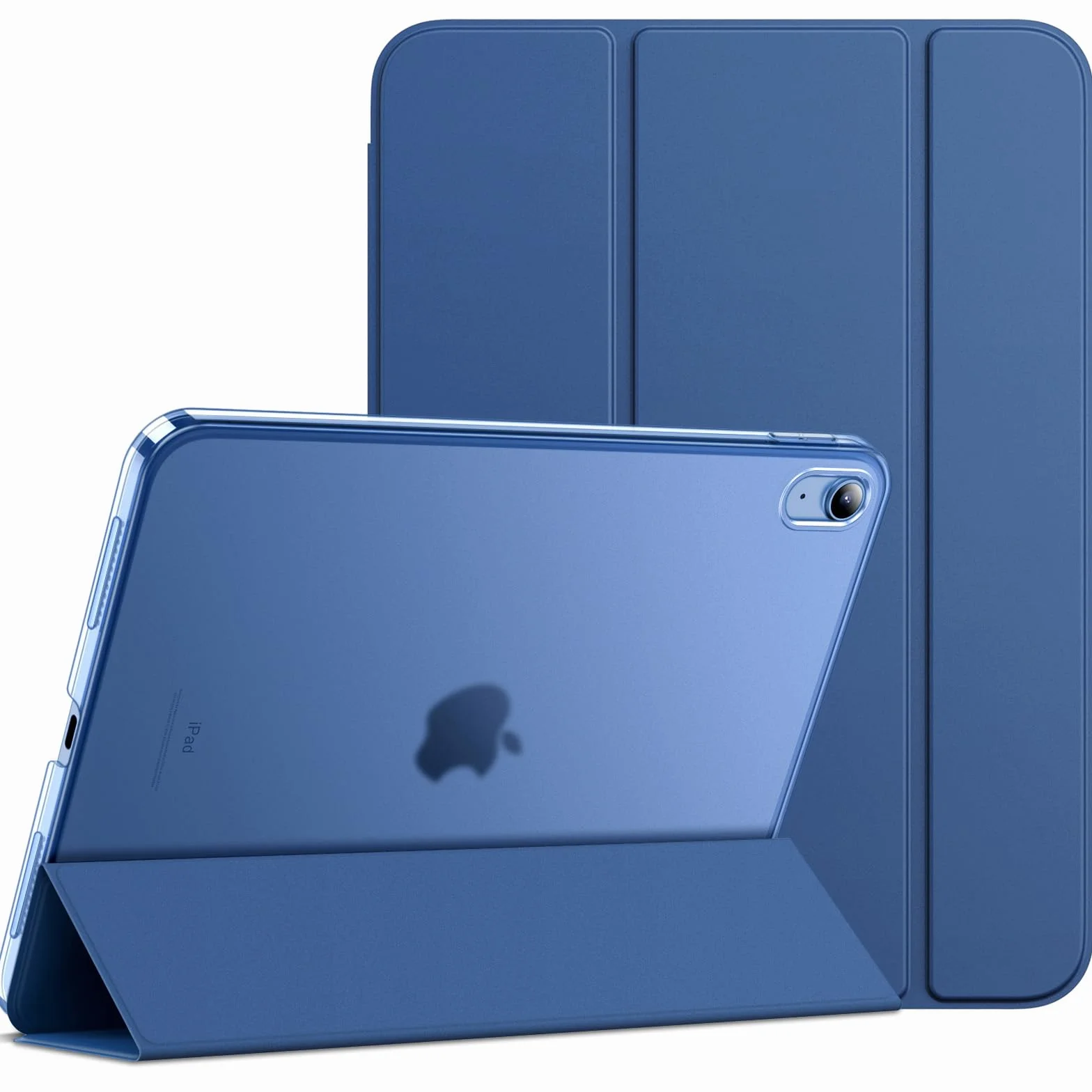 JETech Coque iPad A16 11ème 10ème Génération 2025 2022 Support Mince Dos Dur Housse Étui Veille Réveil Automatique Marine