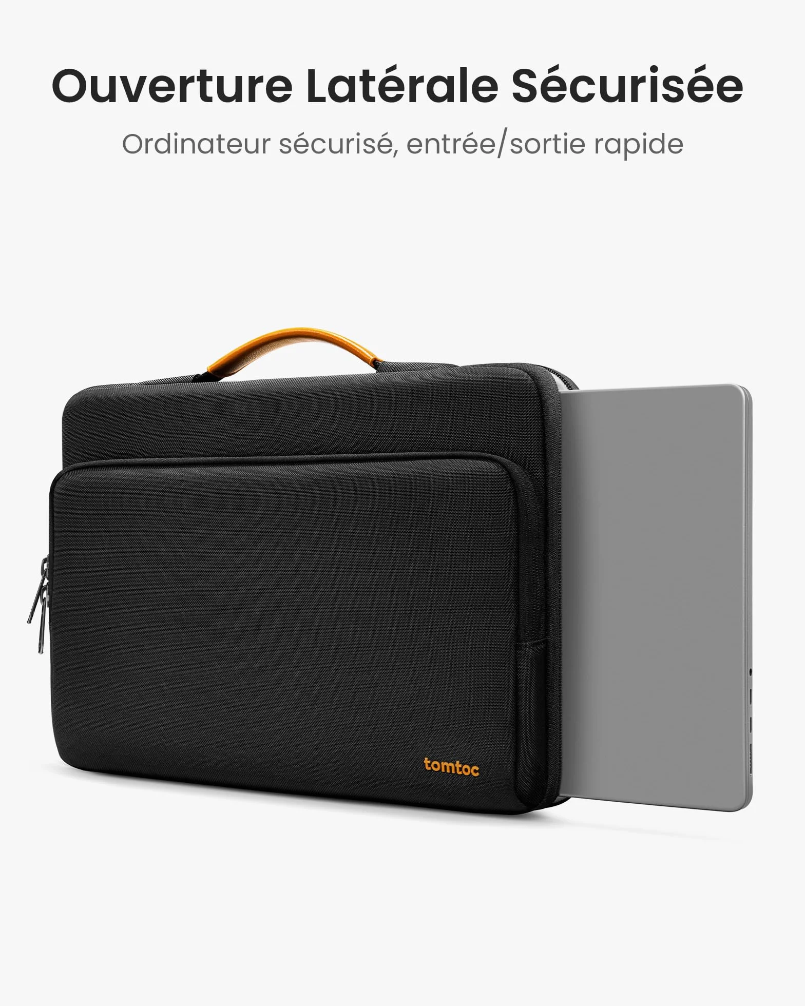 Tomtoc Housse de Protection Antichoc 360° pour MacBook Pro 14 Pouces M5 Pro/Max A3426 A3427 2026, Sacoche Ordinateur avec Poignée