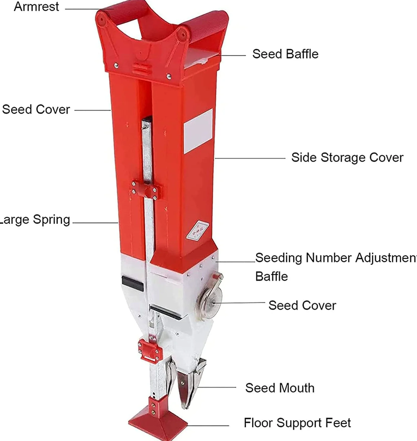 Machine de semis, Semoir à Main Multifonction, portatif de semoir de maïs, Cacahuètes et Soja Planteur, pour Plantes, Légumes, Cacahuètes, Soja