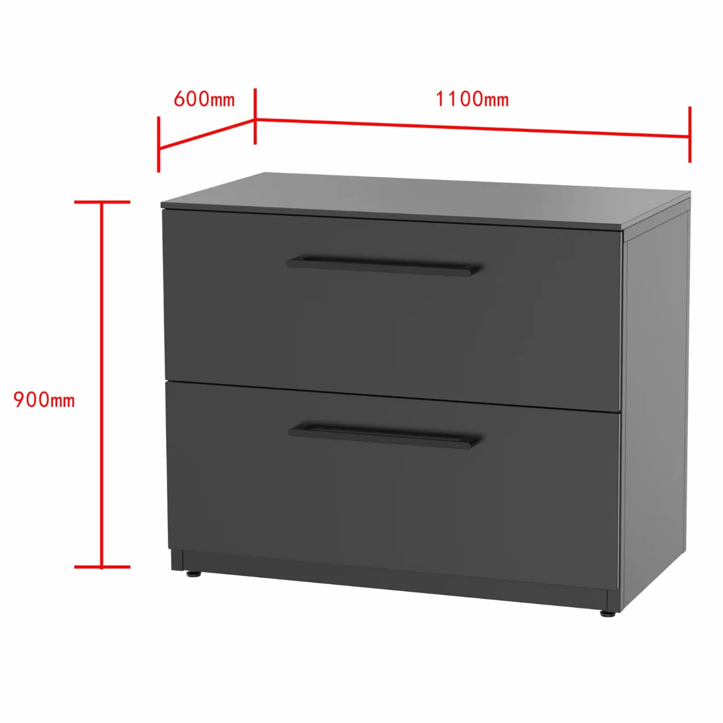 Cuisine extérieure 110 Module tiroirs Plan de Travail HPL 15 mm Acier galvanisé thermolaqué Noir Mat 90x110x60 cm