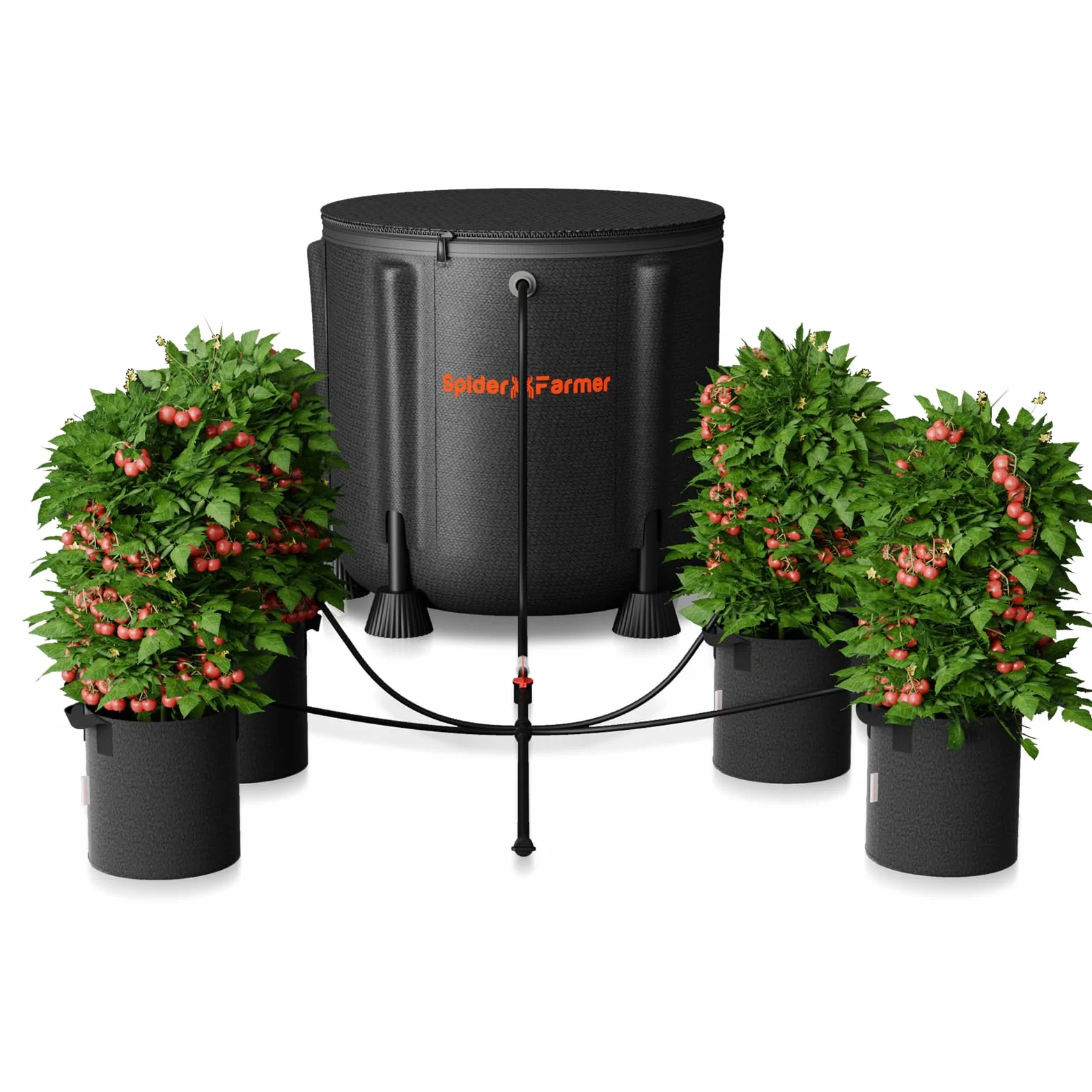 Kit de système d'irrigation automatique Spider Farmer avec pompe à eau 25 W, seau 13 gallons, capteur de faible niveau d'eau, système d'arrosage intérieur complet