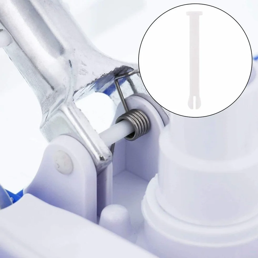 Kit de remplacement poignée aspirateur piscine clip papillon longue broche fixation sûre bâtons télescopiques plastique bleu 2 poignées 4 clips en V