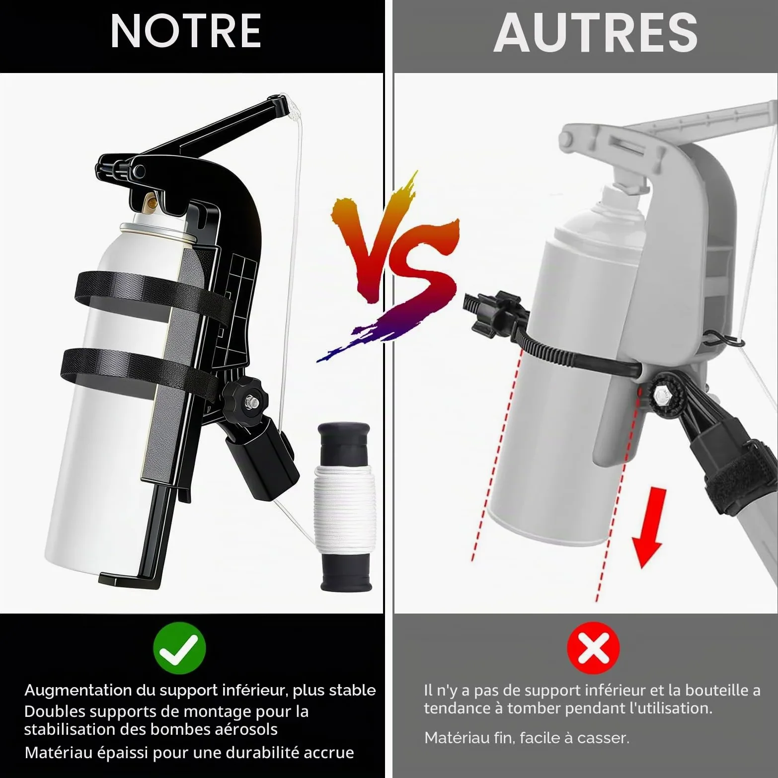Adaptateur de Perche d'Extension pour Bombe Aérosol,Adaptateur de Tige de PulvéRisation 3.6m,Adaptateur de Support de Pulvérisateur pour Guêpes,Perche de Pulvérisatio,pour peinture au pistolet