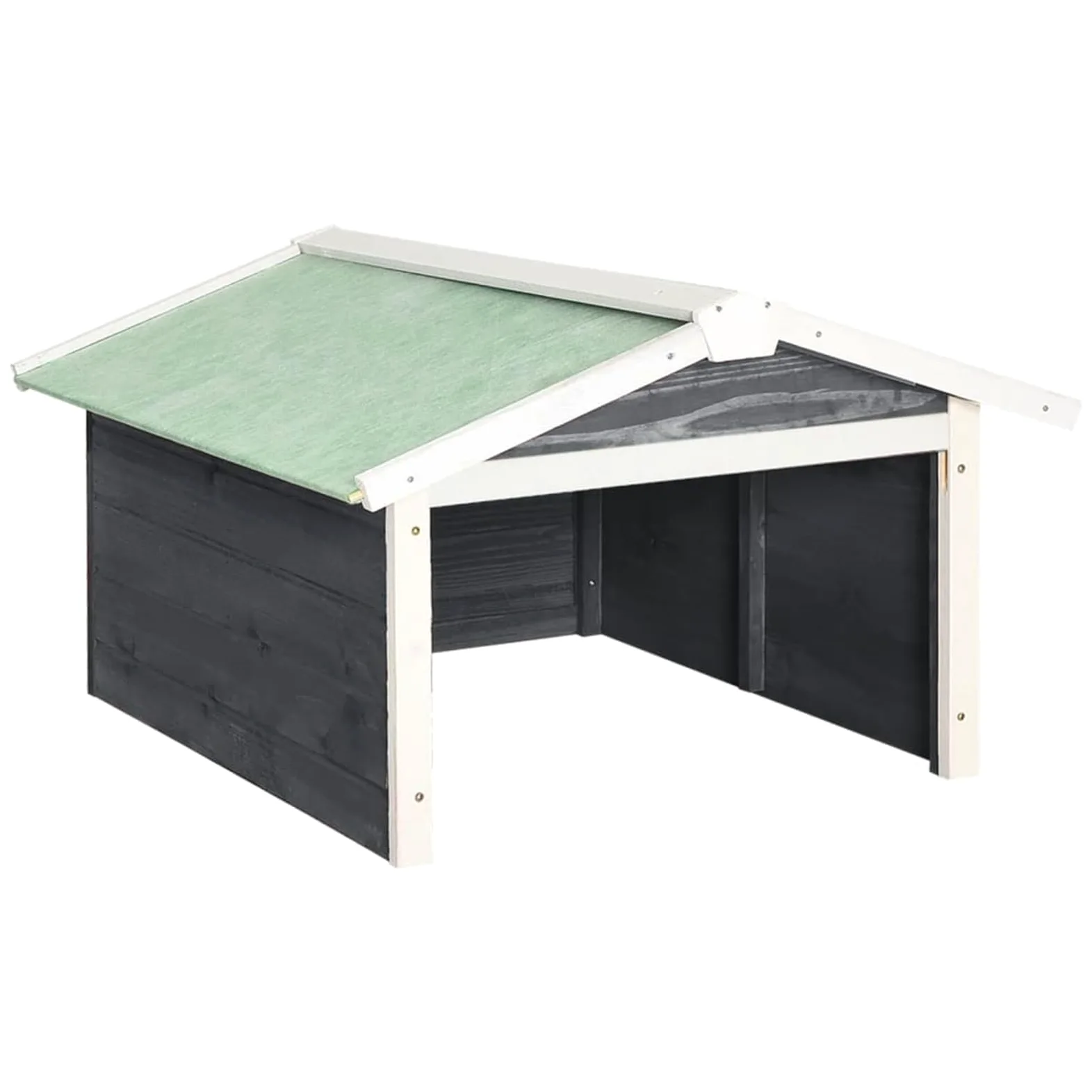 Gecheer Abri de Jardin en Bois pour Tondeuse à Gazon Robotique - Protection Intégrale et Design Rustique