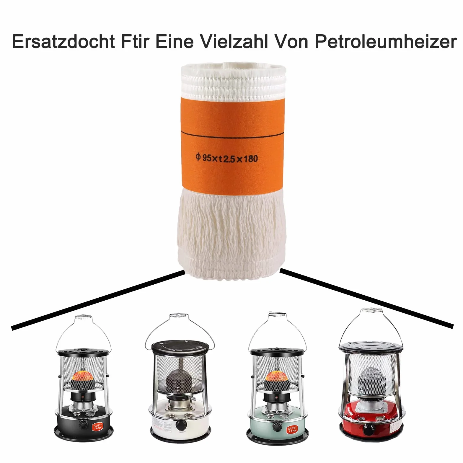 Stove à pétrole portable pour l'intérieur chauffage d'urgence sans électricité 360°