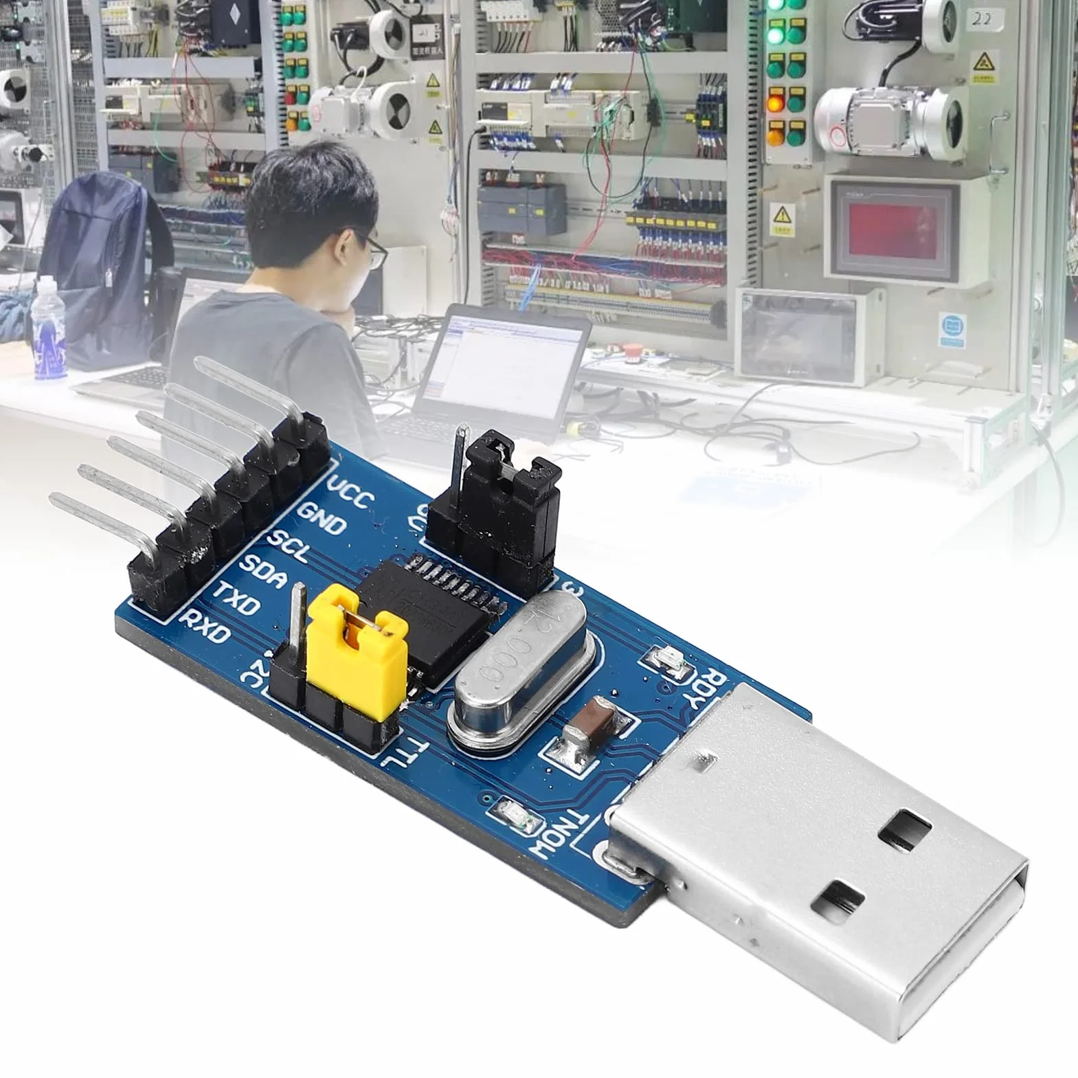 Module Adaptateur USB vers IIC I2C UART TTL Série avec Fil de Raccordement