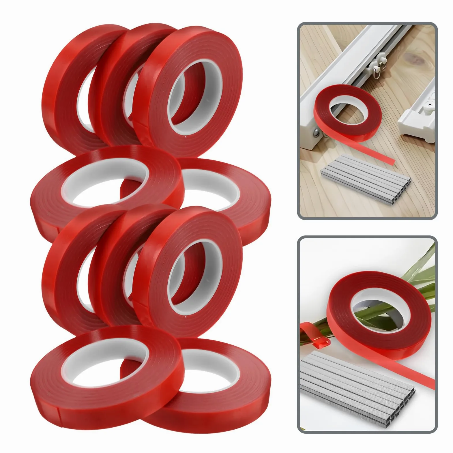 Lot de 10 attaches pour plantes de jardin en PVC avec pointes métalliques, parfaites pour support de plantes d'extérieur, accessoires de jardinage, solutions de fixation robustes pour légumes et