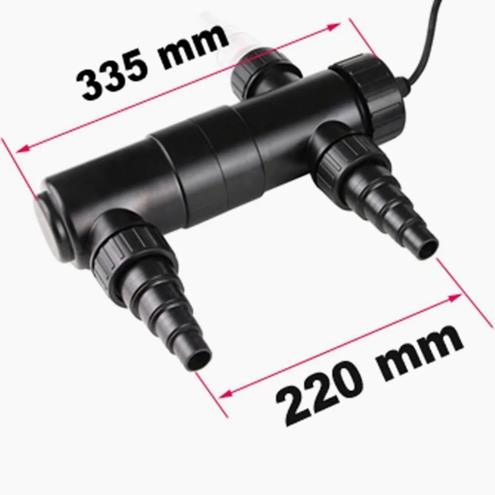 INLIFE Stérilisateur UVC Bassin 10000 L Clarificateur d‘Eau Anti-Algues avec Support Mural Débit 1700L/h 11W pour étang de Jardin
