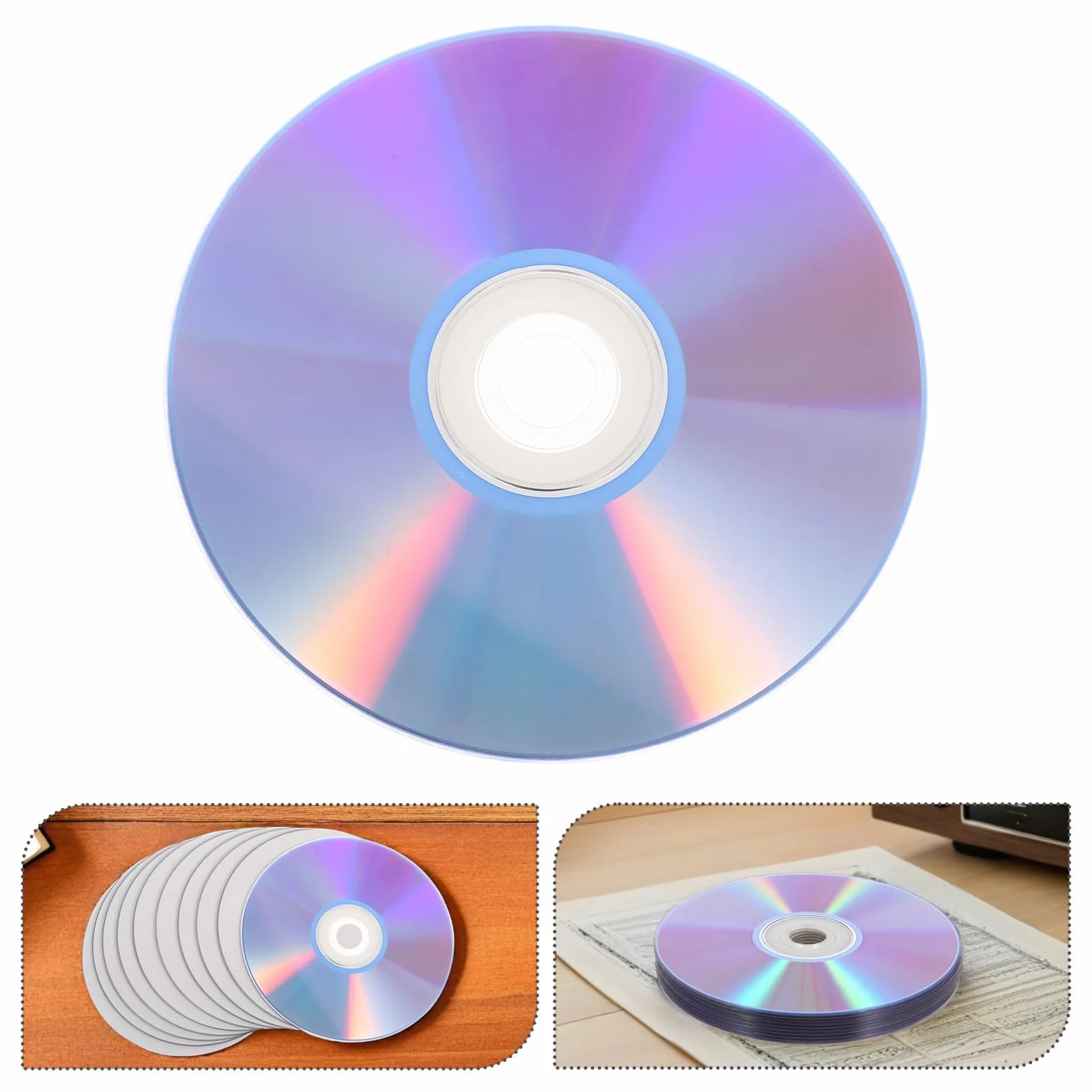 Lot de 10 DVD-RW Vierges Réinscriptibles pour Stockage Numérique