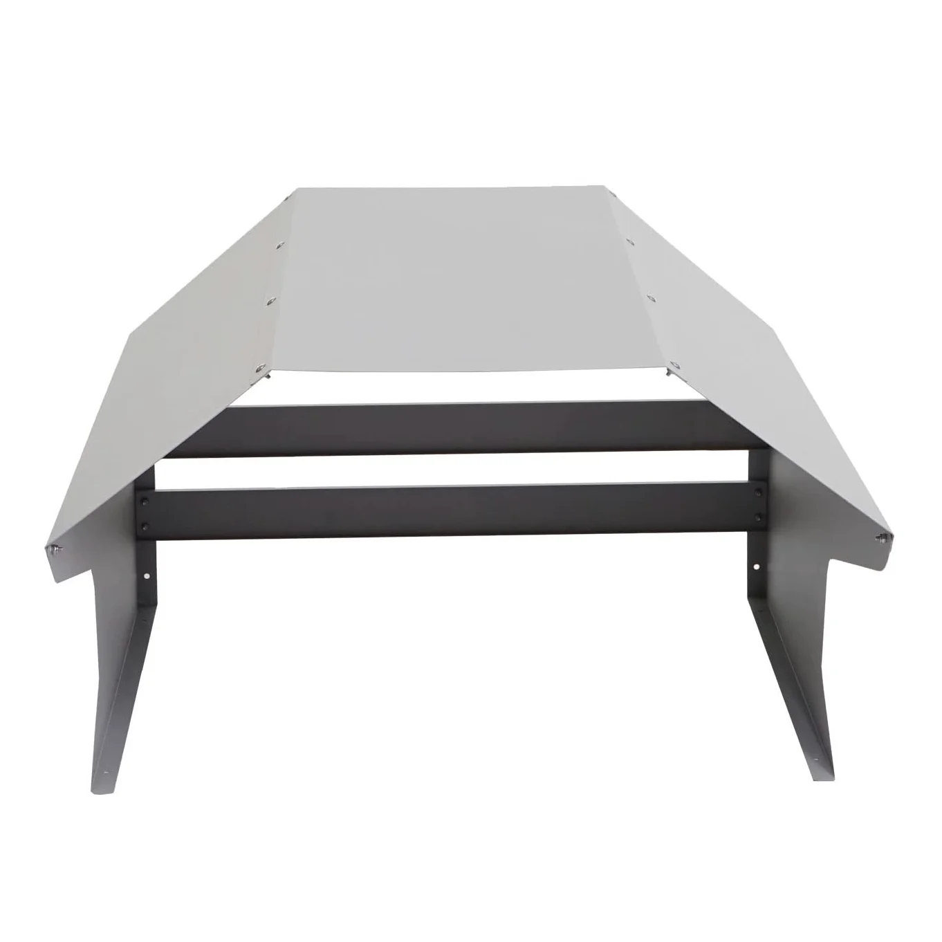 Garage pour Tondeuse HWC-L43, Toit Abri pour Tondeuse, métal 40x59x69cm - Gris
