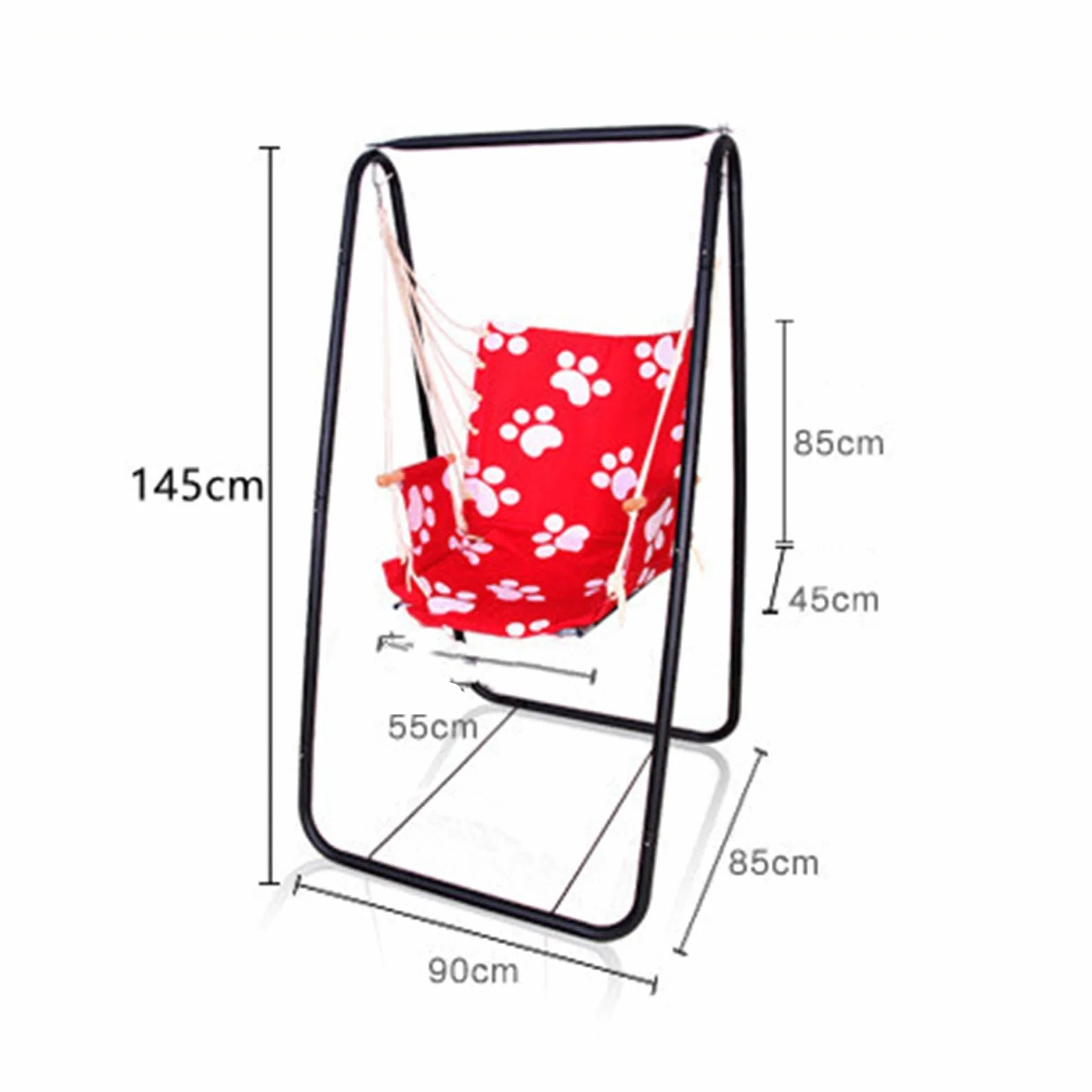 Support de balancelle en A, métal, forte capacité de charge, base renforcée anti-déformation, chaise suspendue extérieur