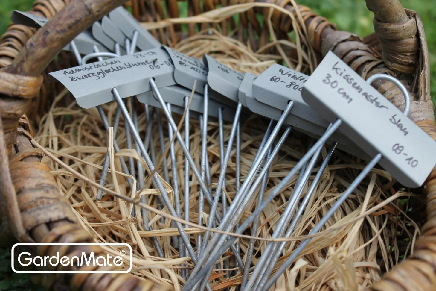 GardenMate Lot d'étiquettes pour Plantes en métal résistant aux intempéries 100-Pack 5 3/4'' Mini
