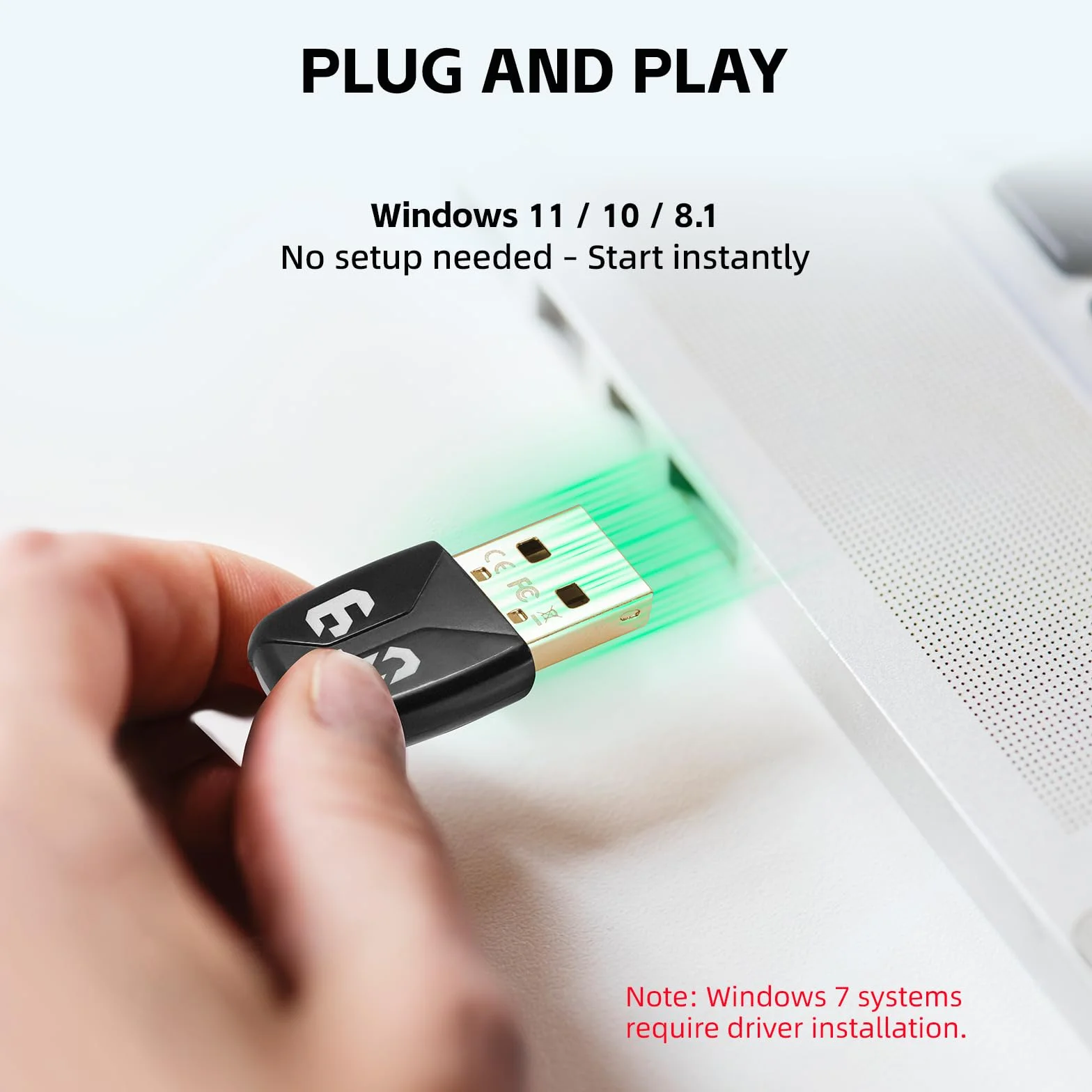 Adaptateur Bluetooth USB 6.0 pour PC, Dongle Bluetooth Windows 11/10/8.1