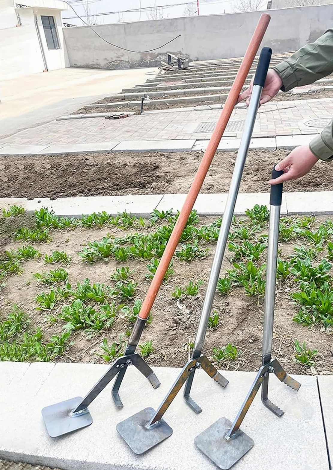 Outil pour enlever les mauvaises herbes et les jeunes arbres, extracteur manuel de 91,4 cm et extracteur de piquets de jardin pour un nettoyage facile du jardinage et l'entretien des clôtures