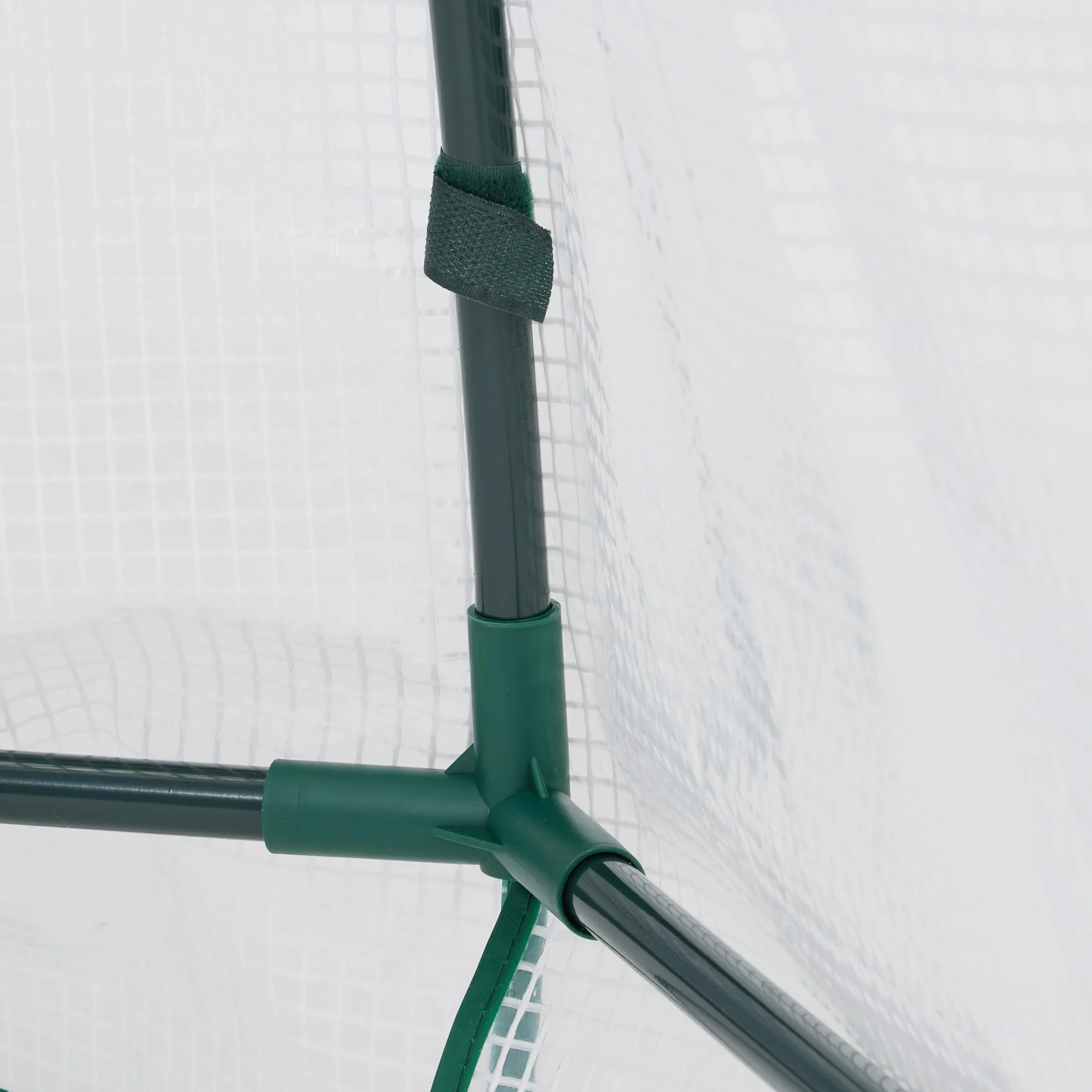 Relaxdays Serre d'hivernage, HLP : 185x180x160 cm, Protection hivernale pour Plantes, avec Porte et fenêtre, Transparent