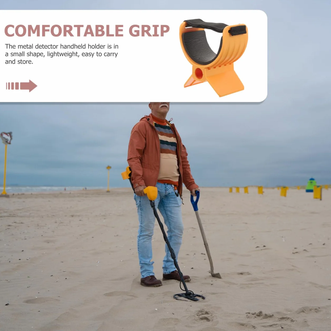 Détecteur De Métaux Portable Léger 12x11x7.5cm Porte-Outil pour Randonnée Camping