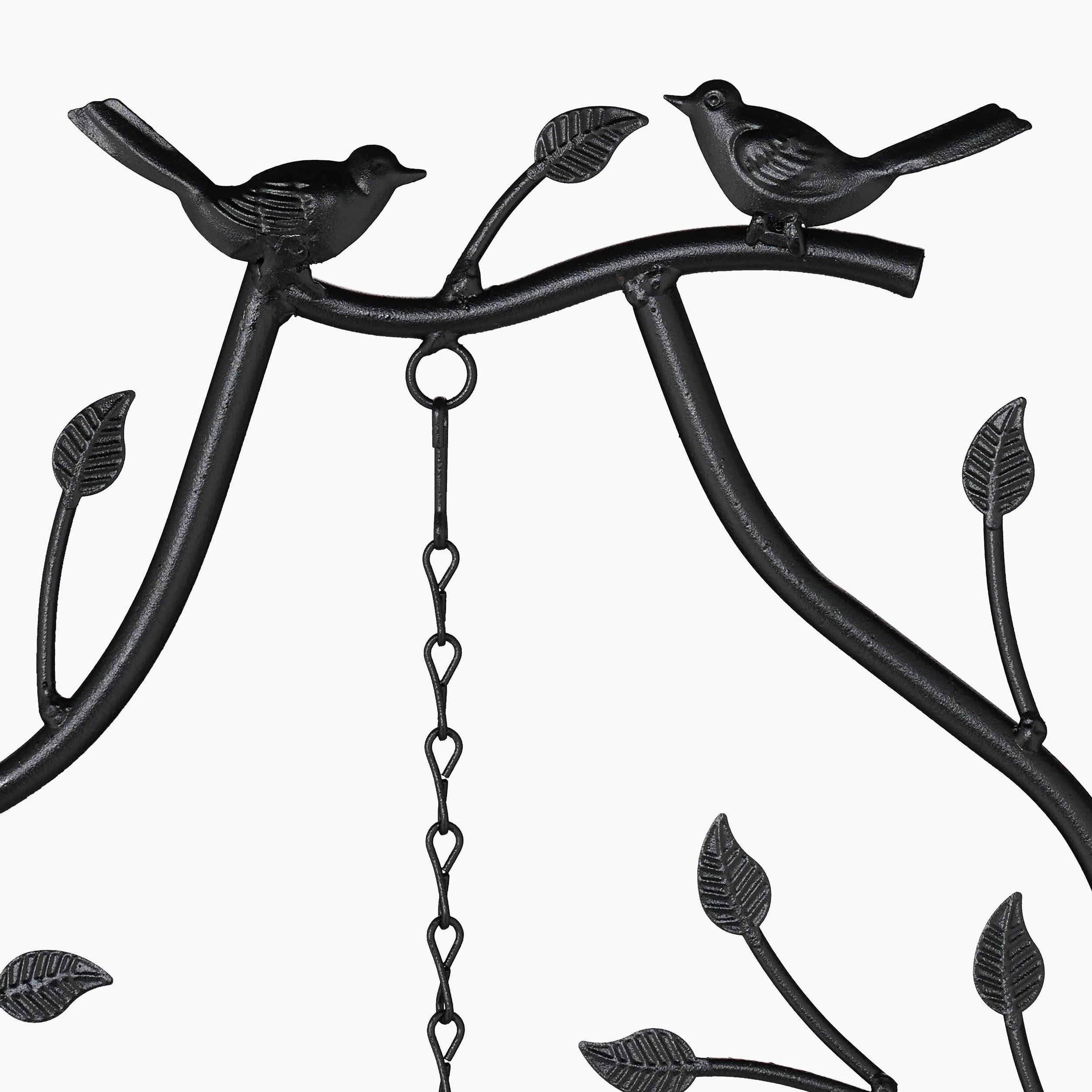Relaxdays Tuteur à Plantes, Lot de 2, Treillis en métal (Acier), avec Petite Cloche, H x L : 170 x 45 cm, Noir