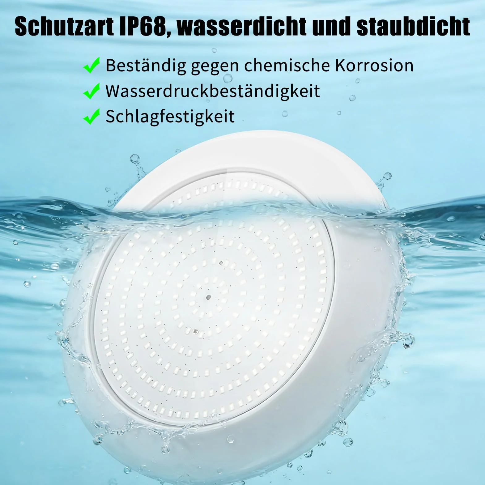 Projecteur LED Piscine Par56 20W IP68 12V 5500-6500K Blanc Froid