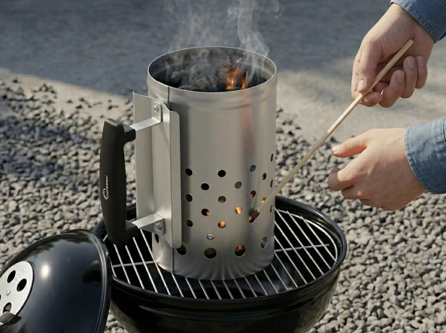 Little Balance Cheminée d'allumage Starter Barbecue à Charbon Ø18 cm Acier