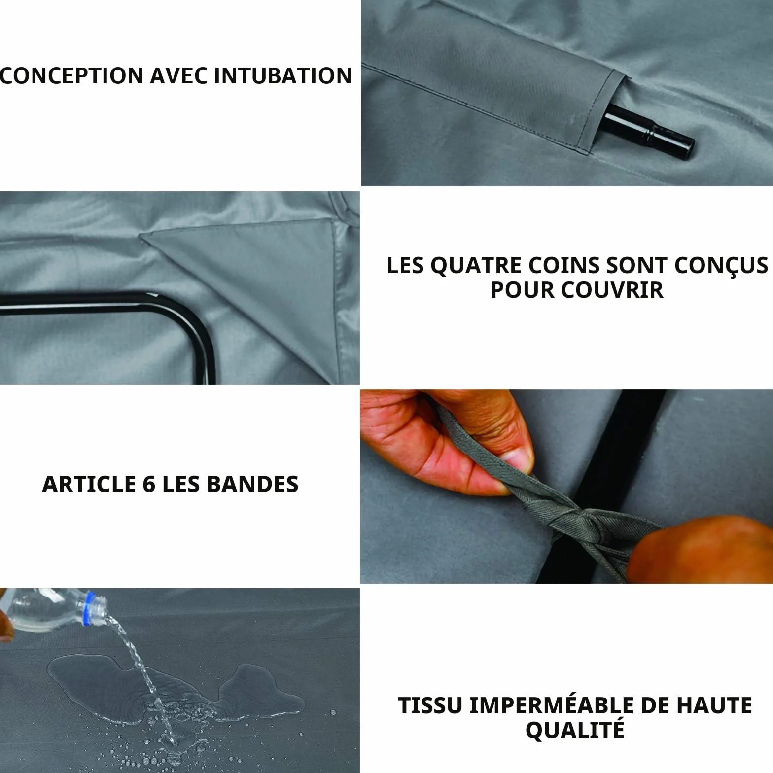 Housse de Rechange Toit Balancelle Jardin Imperméable Protection UV Gris L