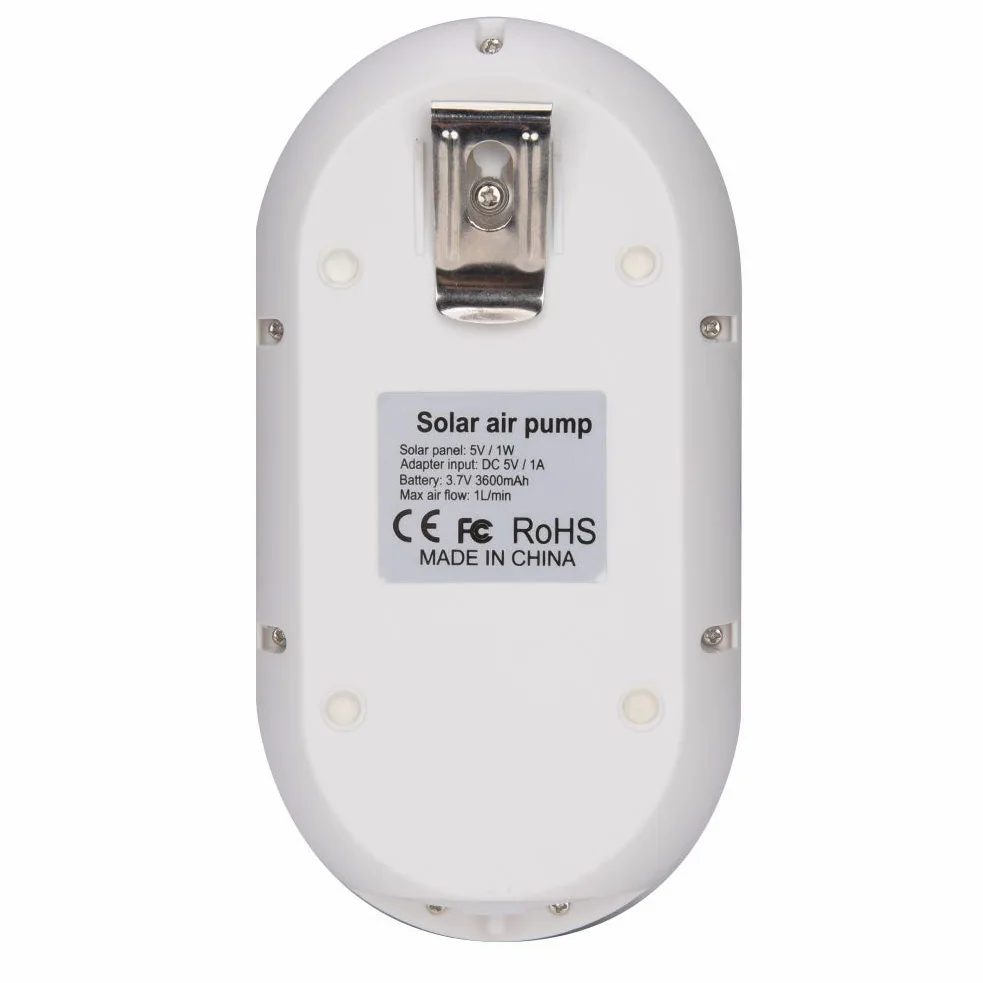 Pompe à air oxygénateur à énergie Solaire, aérateur oxygénateur Portable à Pompe à air Solaire à 3 Niveaux AP007 pour Aquariums/réservoirs de Poissons