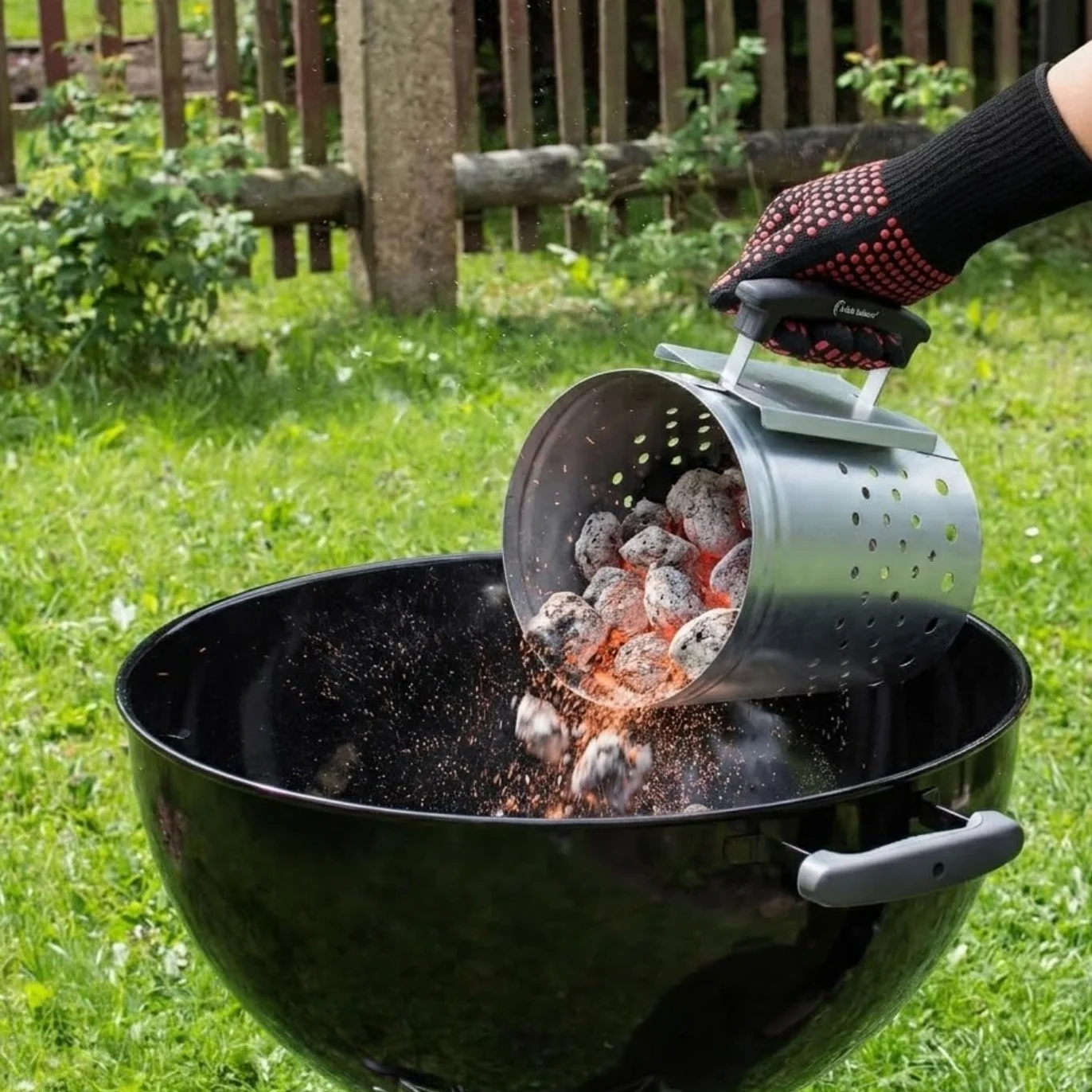 Little Balance Cheminée d'allumage Starter Barbecue à Charbon Ø18 cm Acier