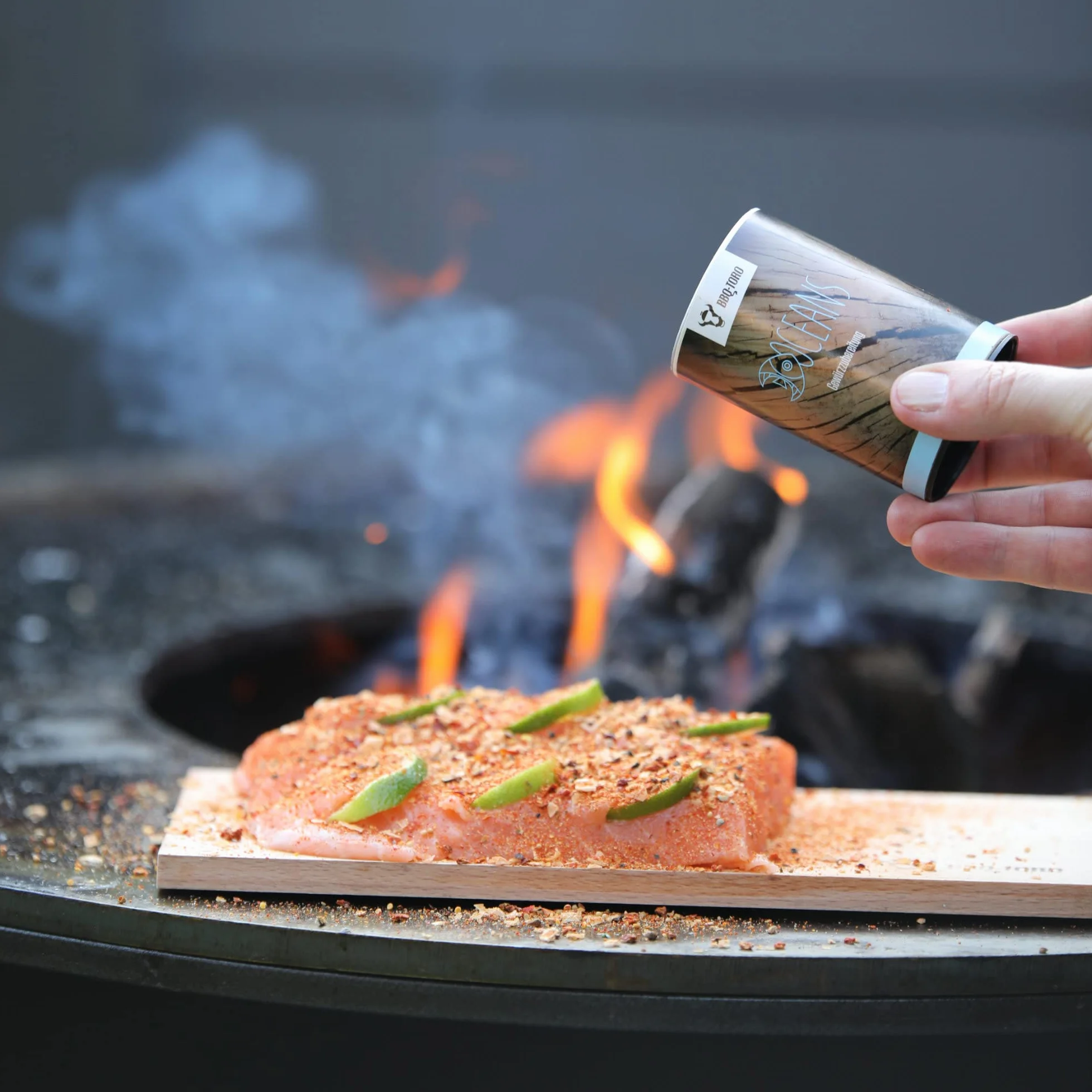 BBQ-Toro Lot de 6 Planches à Fumer en Bois de hêtre 30 x 15 x 1 cm pour Poisson, Viande, Légumes
