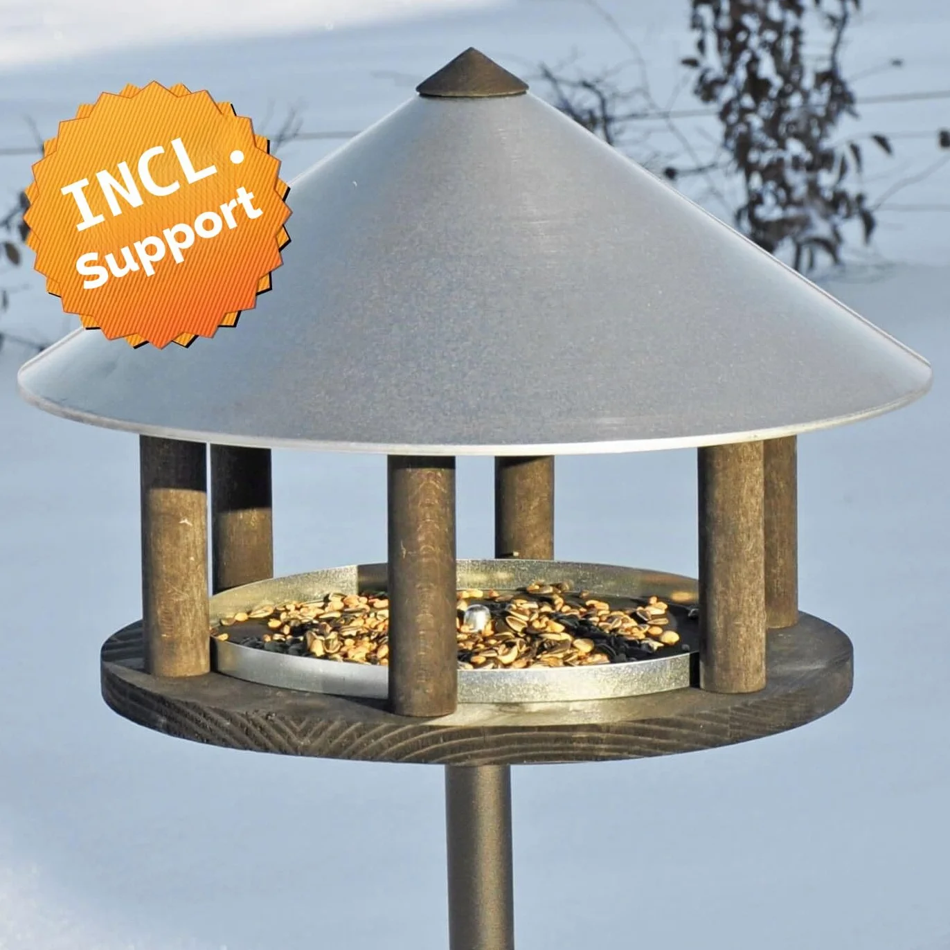 VOSS.garden Maison d'oiseaux Odensee Design scandinave Mangeoire pour Oiseaux Sauvages
