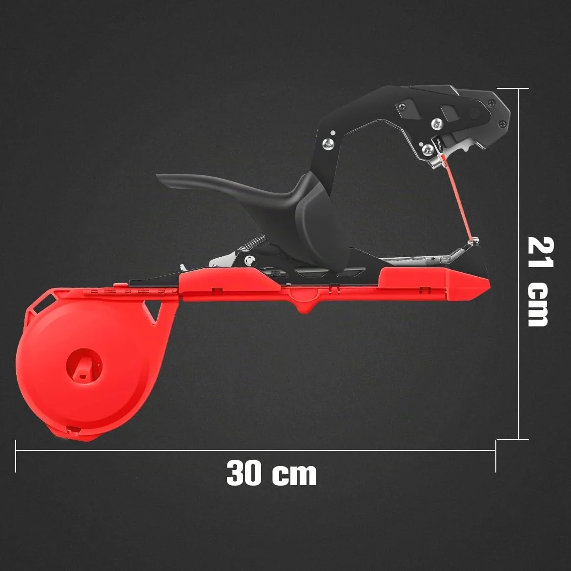 Machine à Nouer Les Plantes Professionnelle Attacheuse Rapide pour Tomates, Vignes, Concombres, Fleurs et Légumes – Idéale pour Jardiniers, avec Ruban et Agrafes Inclus, Rouge/Noir