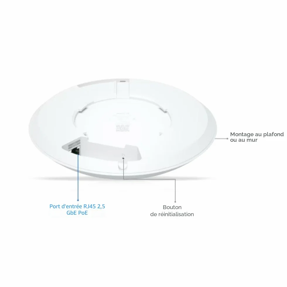 Ubiquiti UniFi U7 Long-Range Access Point WiFi 7 Dual-Band 7300Mbps PoE Blanco