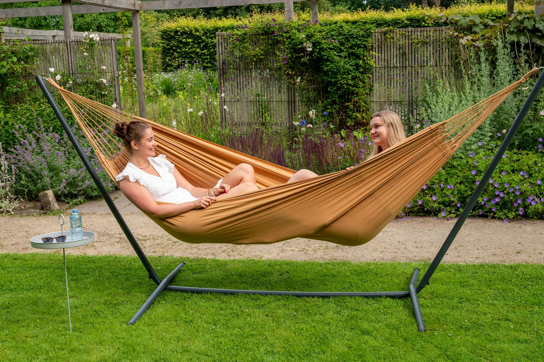 Tropilex Hamac de Jardin Exterieur 2 Places | Hamac Double Classique 180 kg Colombien | Randonnée | Fabriqué à la Main | Style Organic Mocca 350 cm