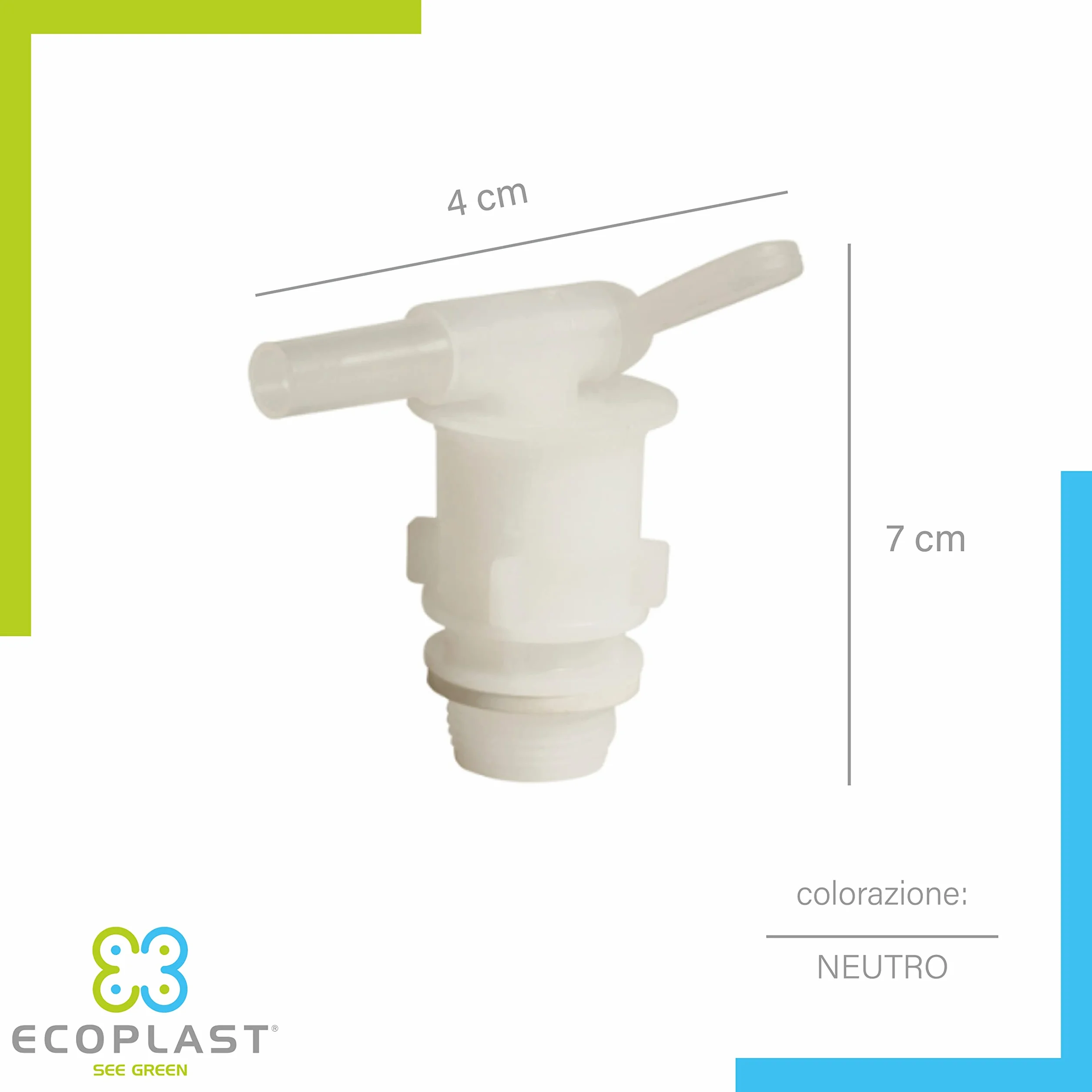 Ecoplast Robinet de réservoir en Plastique 40 x 70 cm