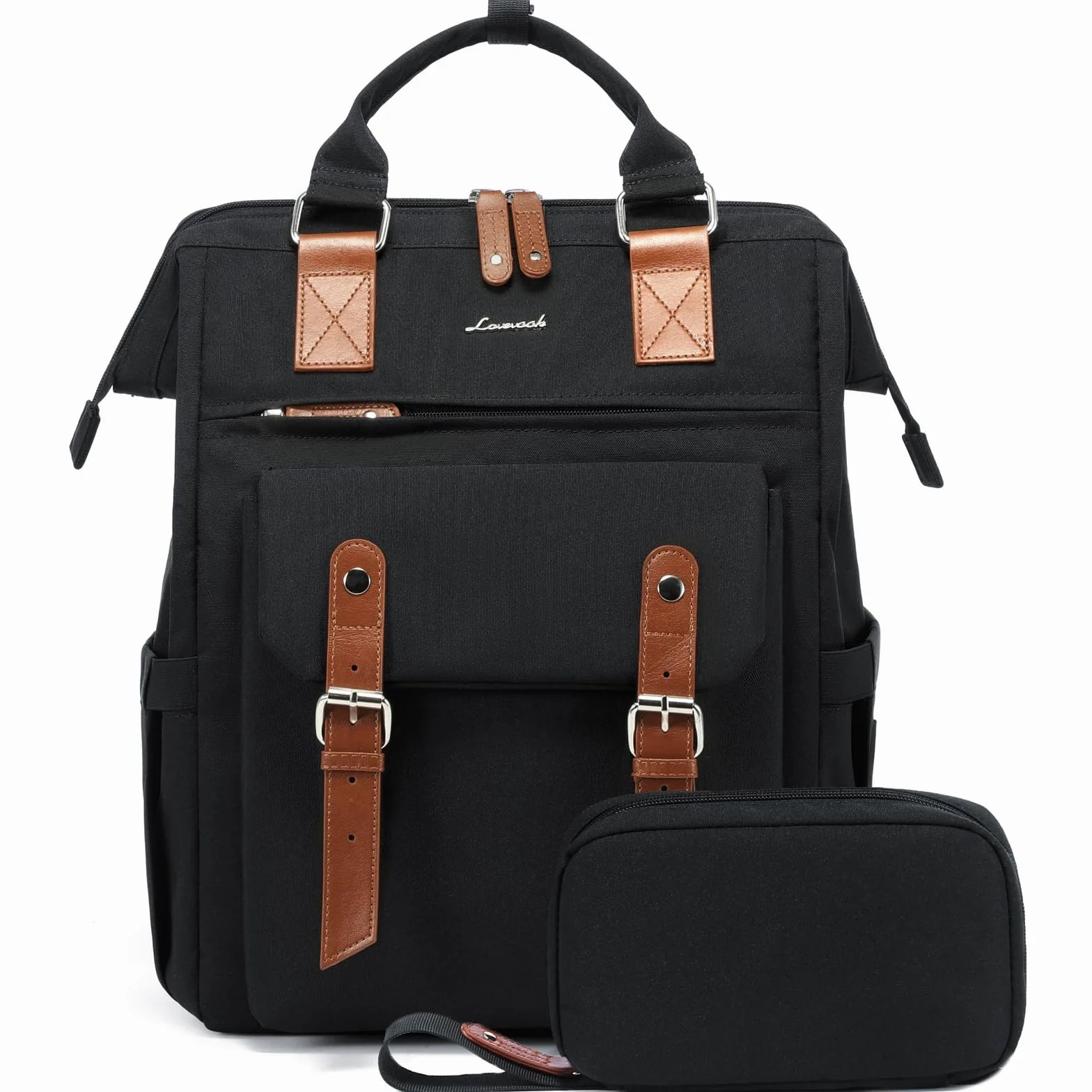 LOVEVOOK Sac à Dos Femme Ordinateur Portable Imperméable Grand Sac à Dos PC Voyage