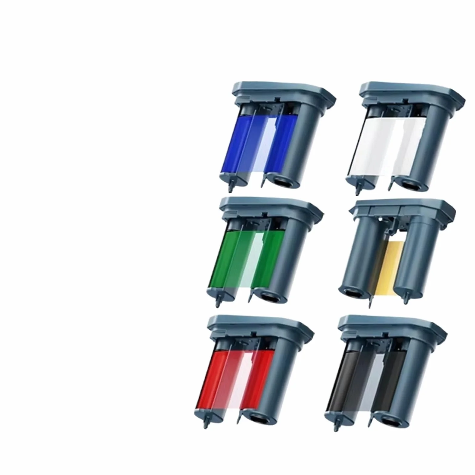 Ruban d'imprimante d'étiquettes à Transfert Thermique Compatible Niimbot M2 Bande de Carbone Noir Blanc Rouge Doré Vert Bleu