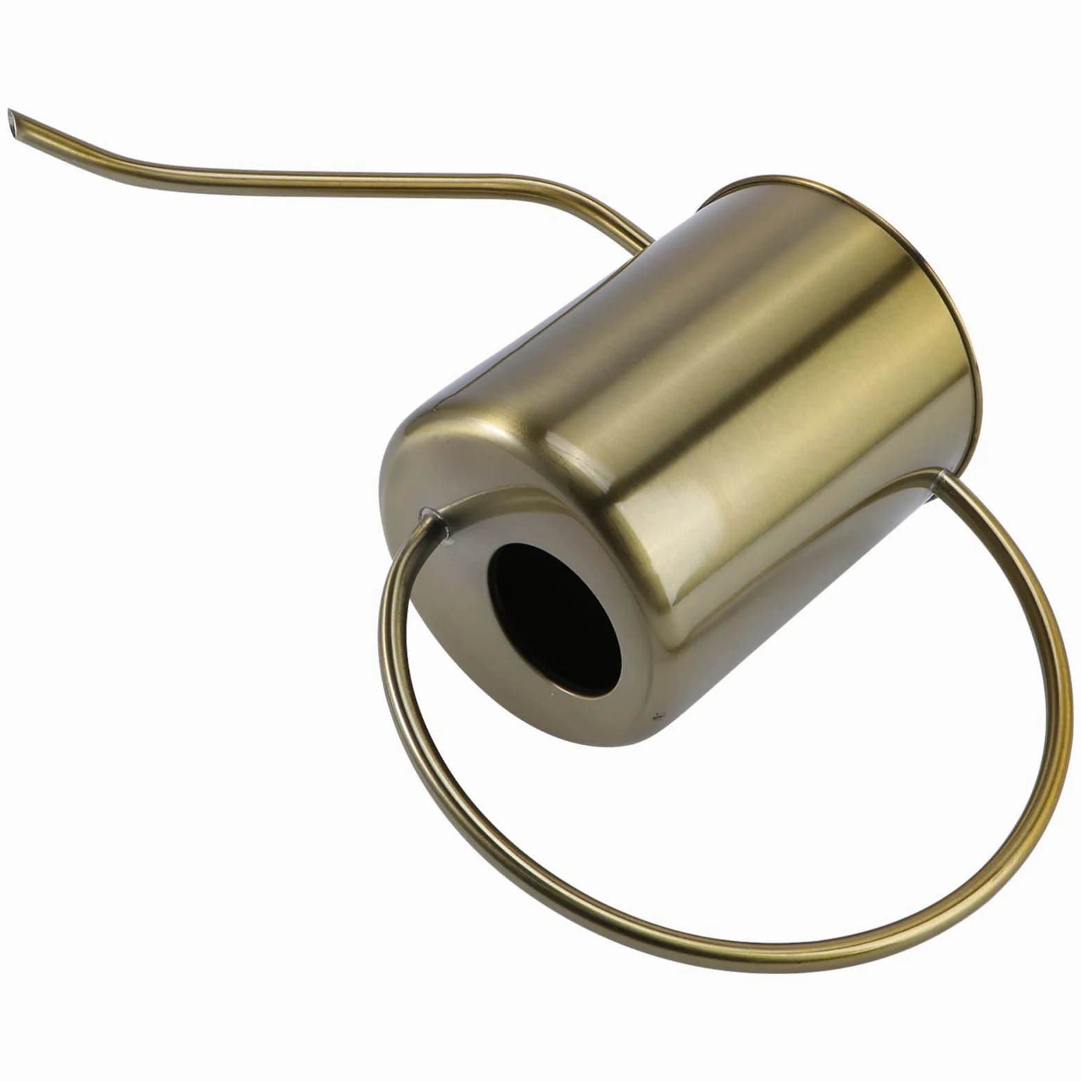 ibasenice Arrosoir Poignée Antidébordement Or 2000ml en Acier Inoxydable de Jardin Bec Long Ergonomique et Arrosage Intérieur Extérieur