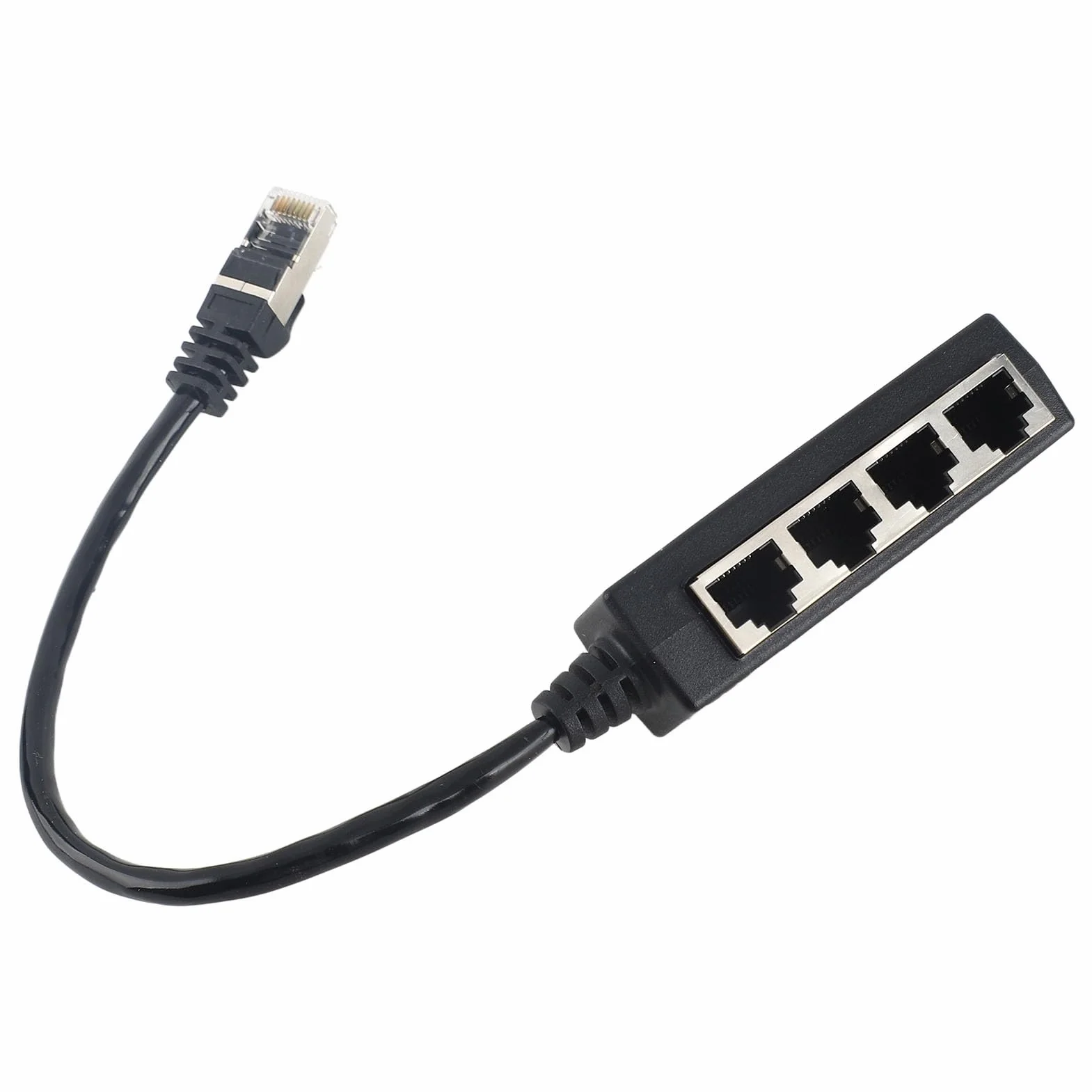 Fafeicy Doubleur RJ45 Multiprise Ethernet Splitter 1 à 4 Port Répartiteur Câble Ethernet pour Réseau Stable Compatible Routeur PC TV