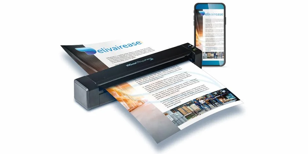 IRIScan Anywhere v6 Scanner Portable de Documents A4 WiFi Recto 15 ppm Couleur Noir/Blanc