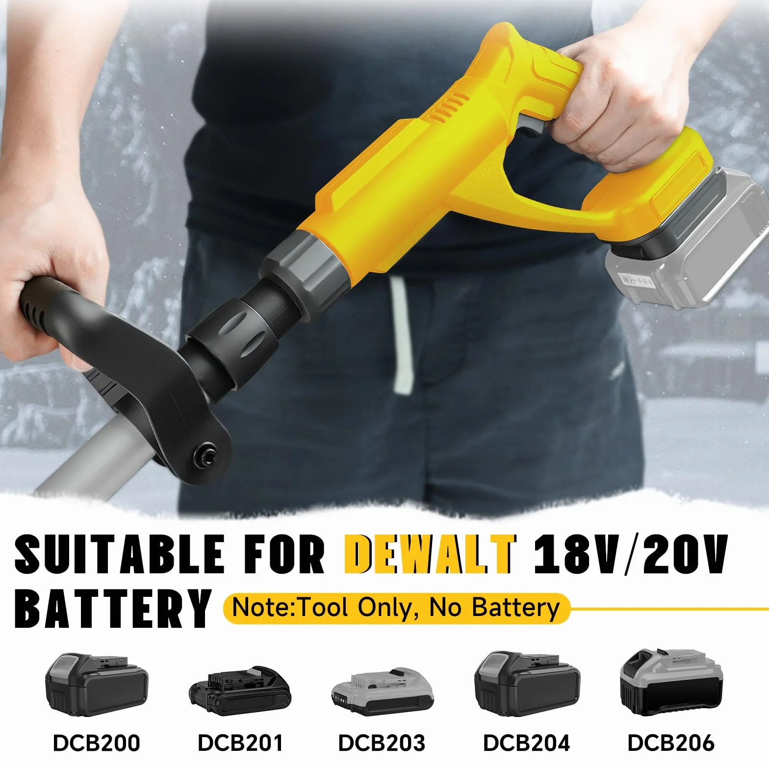 Souffleuse à neige sans fil 20V Max 12,8" large 500W Dewalt compatible