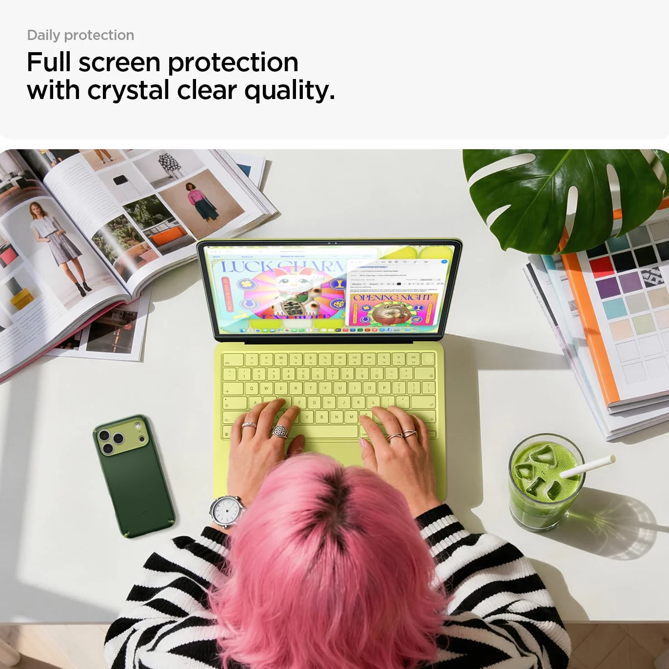Spigen Glas.tR Slim Verre trempé pour MacBook Neo 13", Protection écran
